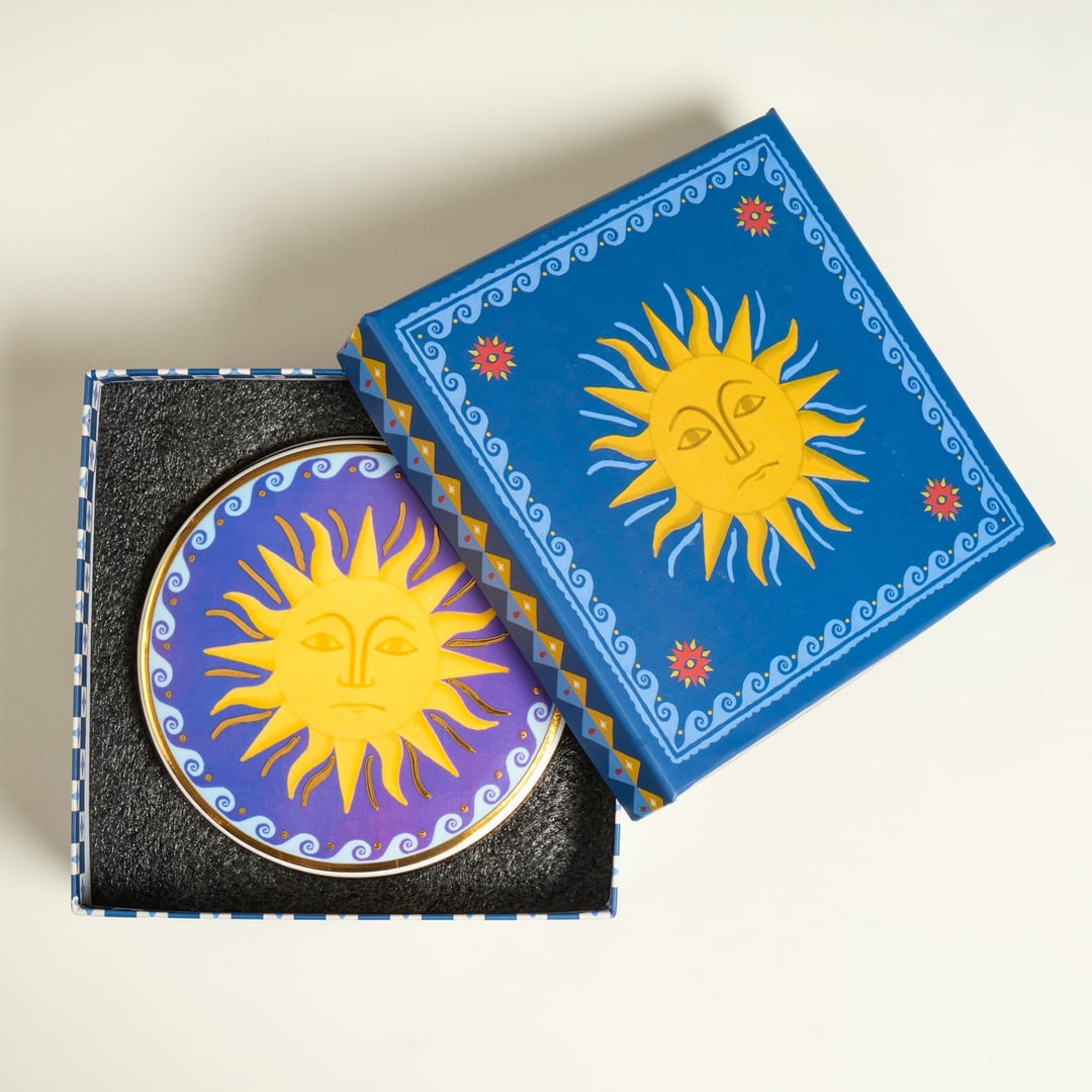 Shekou Porselen Dekoratif Obje 12 X 12 X 4 Cm Renkli