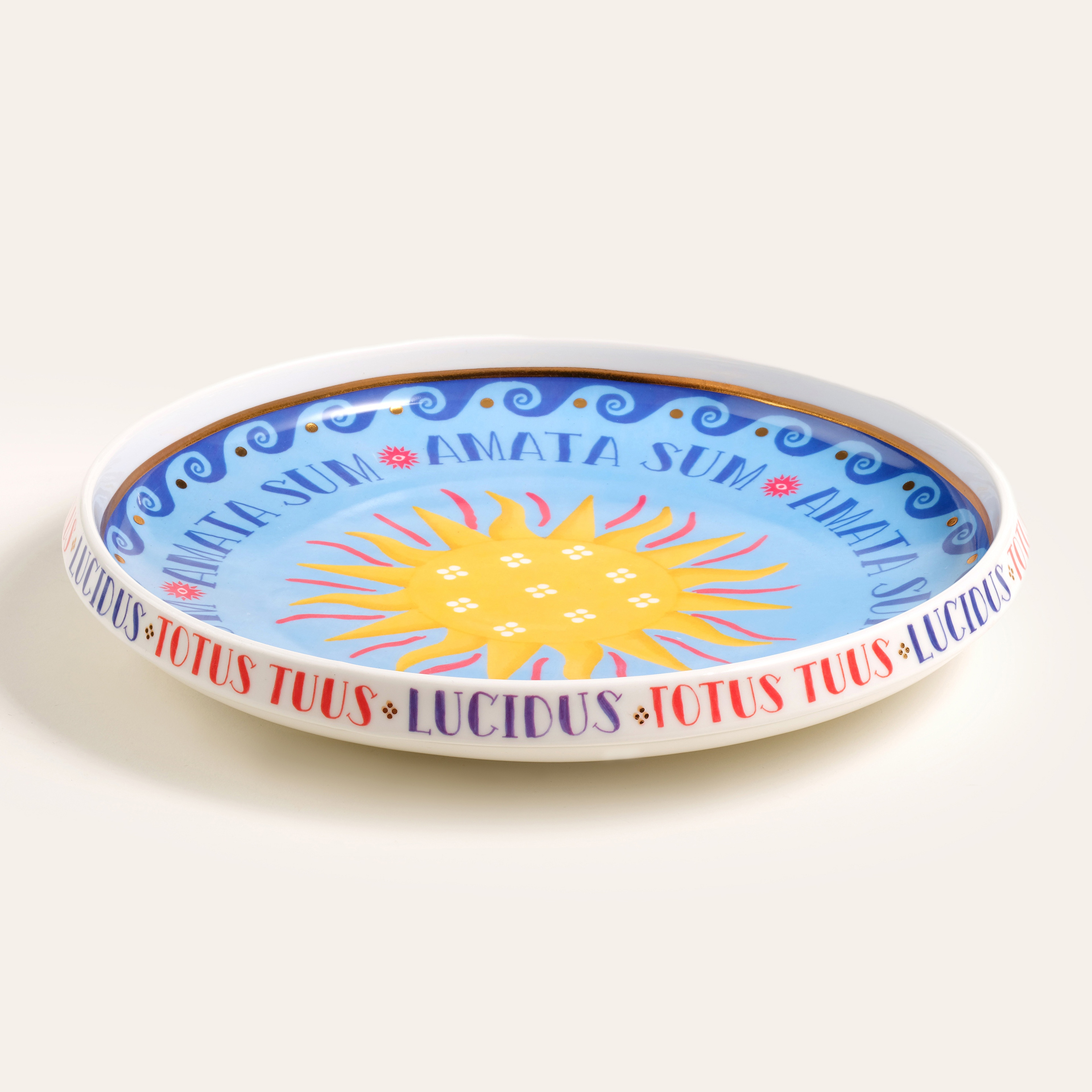 Shekou Porselen Dekoratif Obje 26x26x3 Cm Renkli