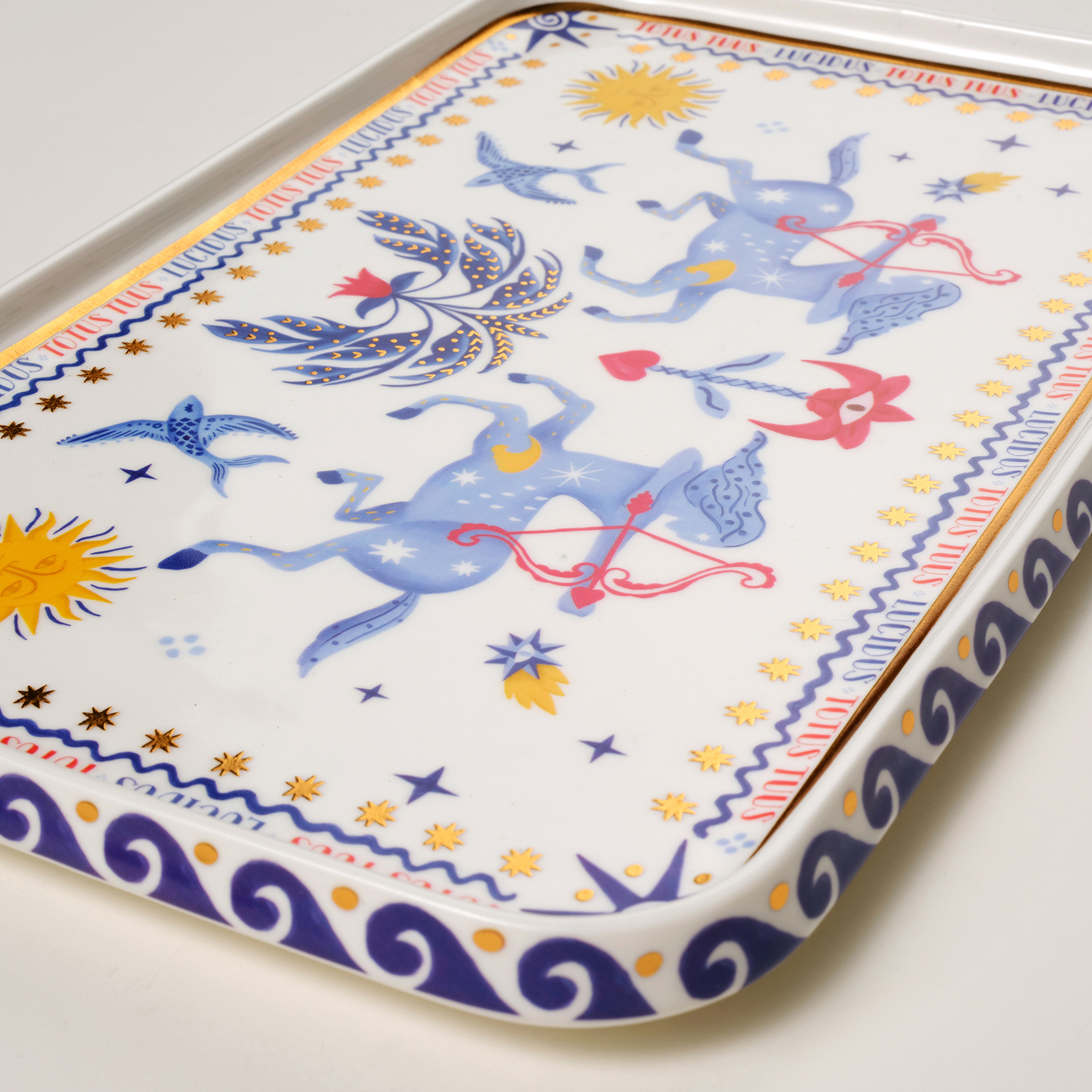 Shekou Porselen Dekoratif Obje 31 X 20 X 3 Cm Renkli