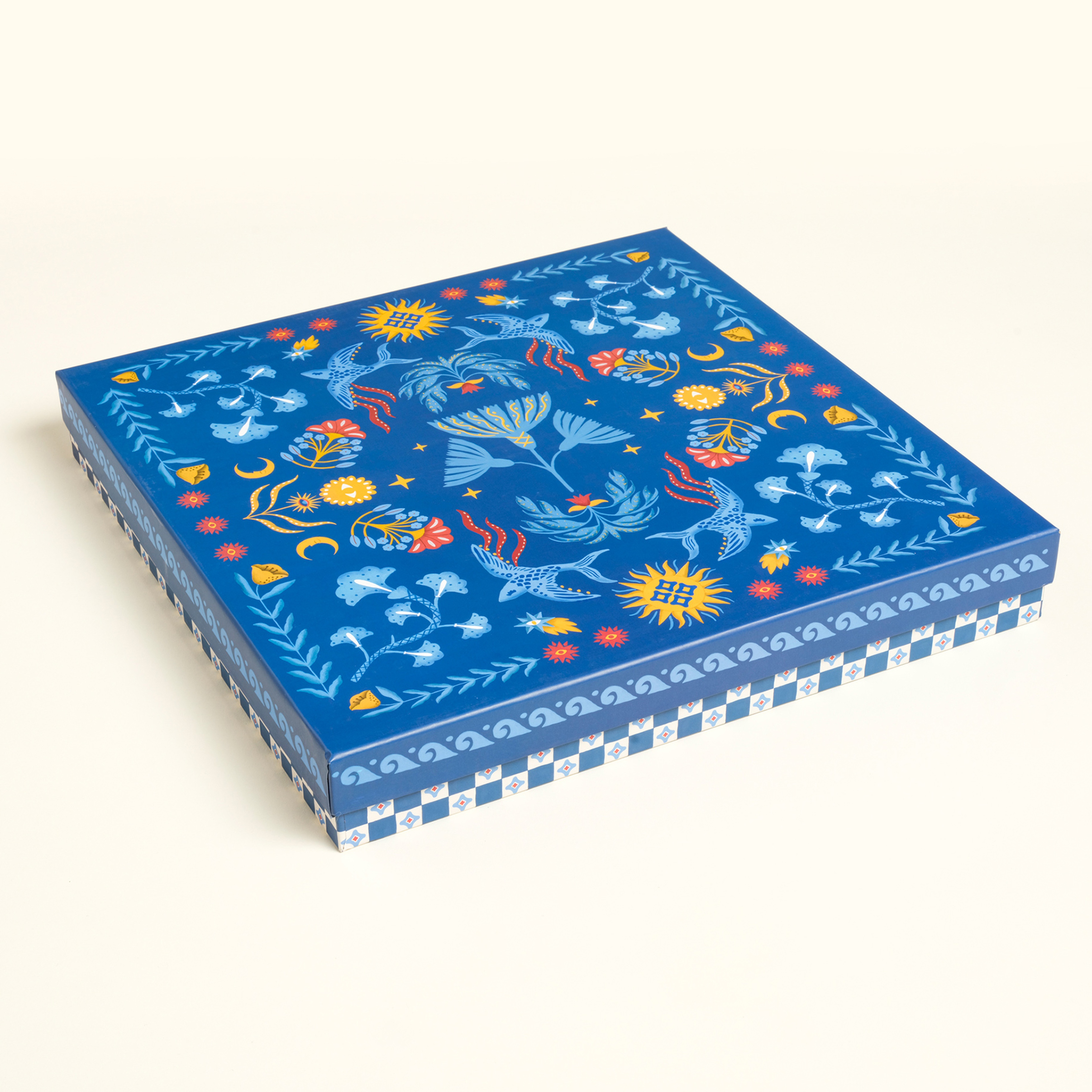 Shekou Porselen Dekoratif Obje 28x28x3 Cm Renkli