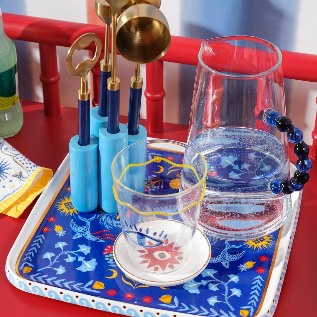 Shekou Porselen Dekoratif Obje 28x28x3 Cm Renkli