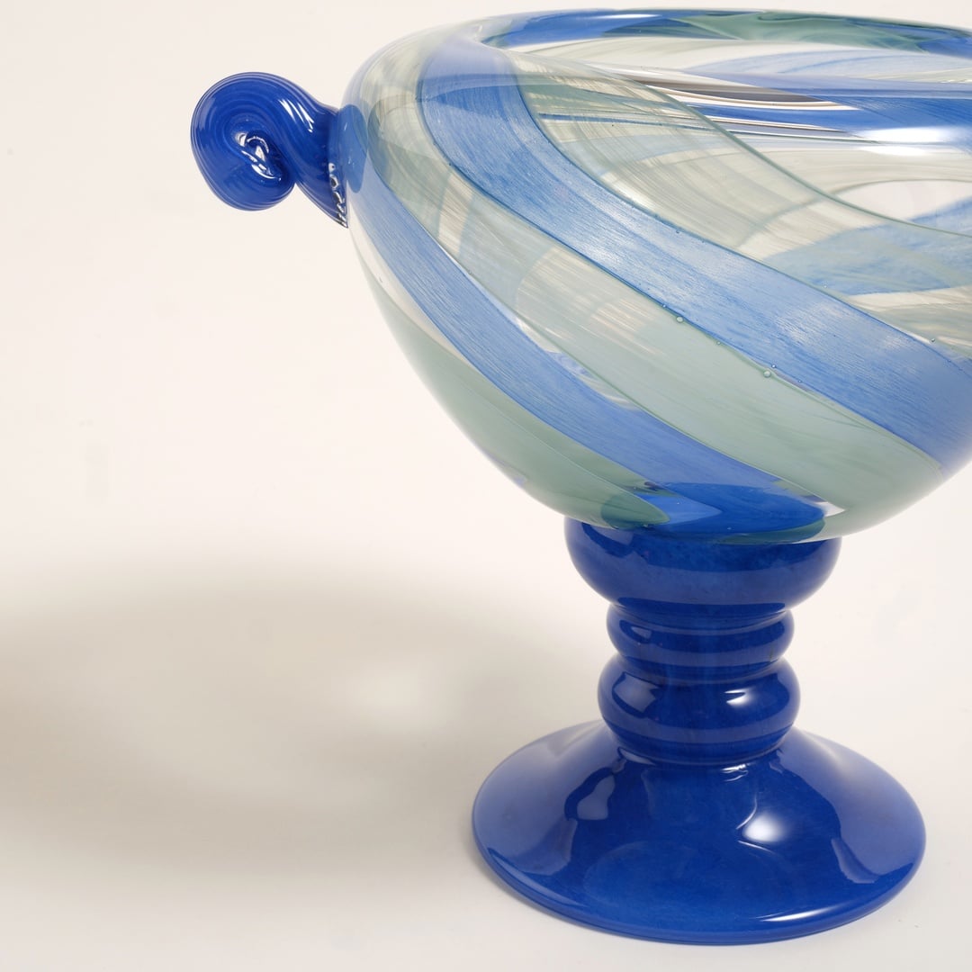 Baıta Cam Vazo 27x20x23 Cm Mavi