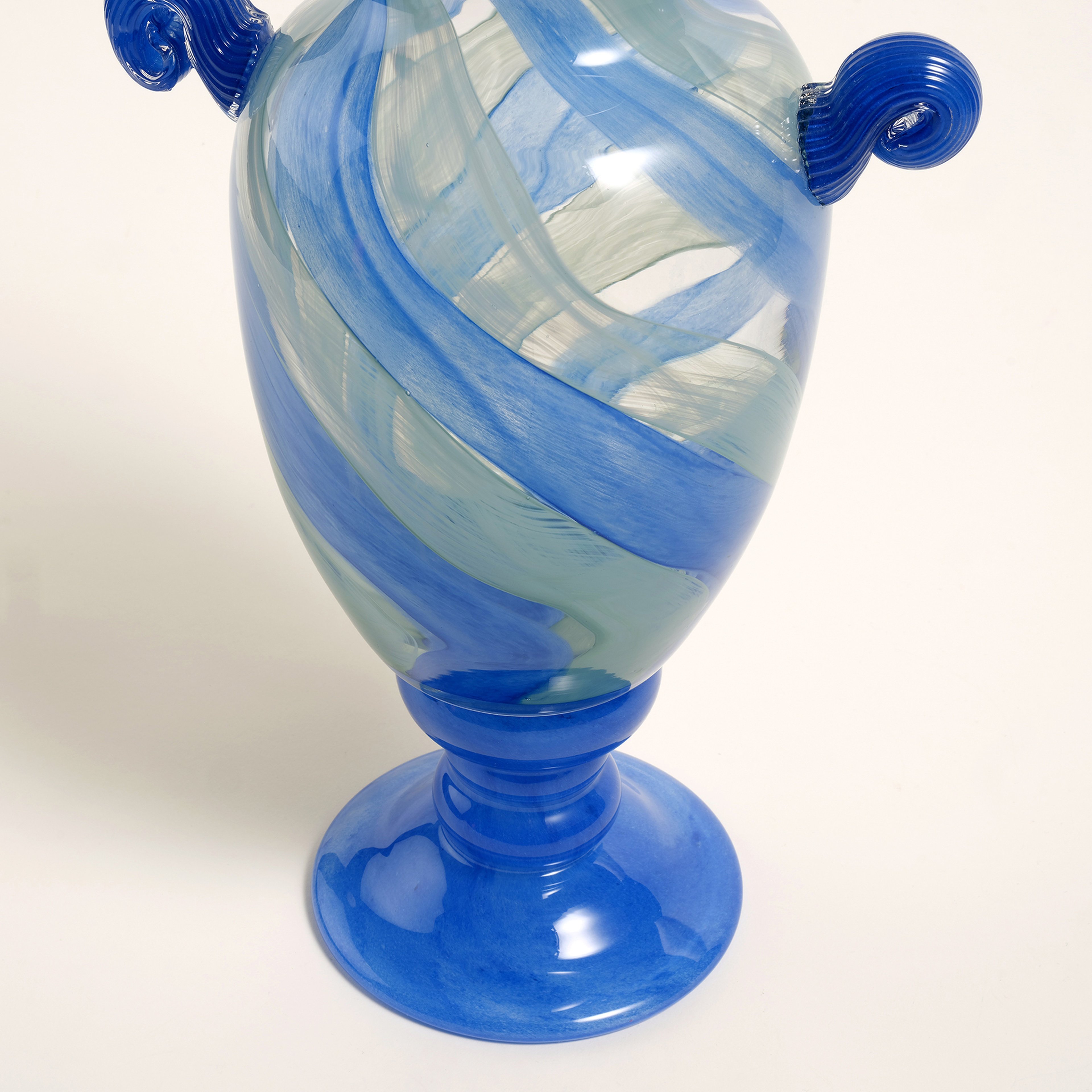 Baıta Cam Vazo 23x15x33 Cm Mavi