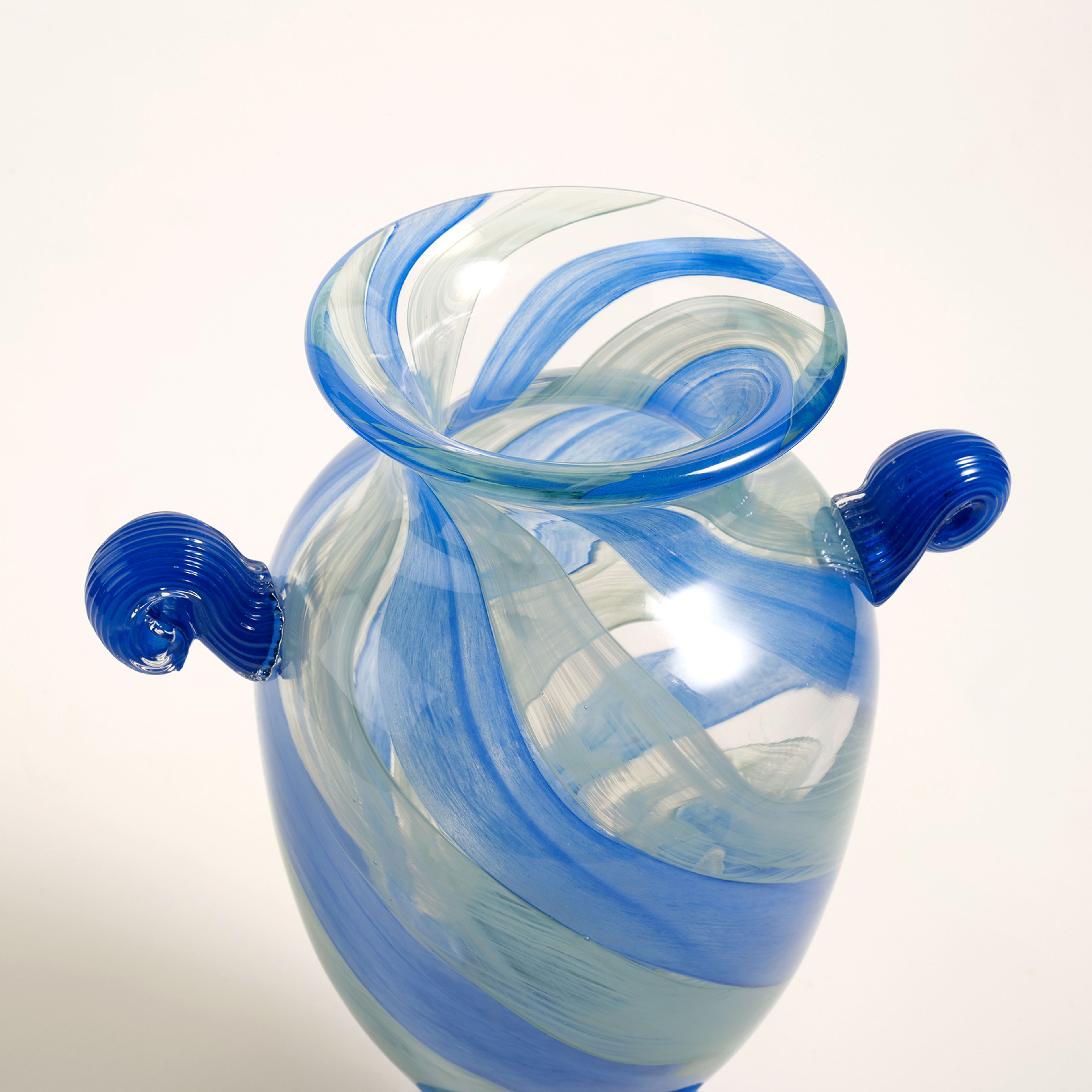 Baıta Cam Vazo 23x15x33 Cm Mavi