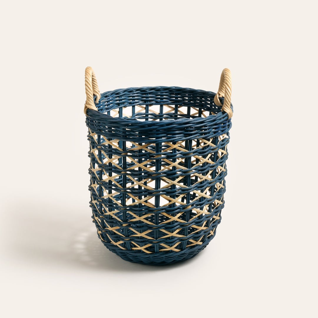 Java Rattan Sepet 34 Cm Lacivert