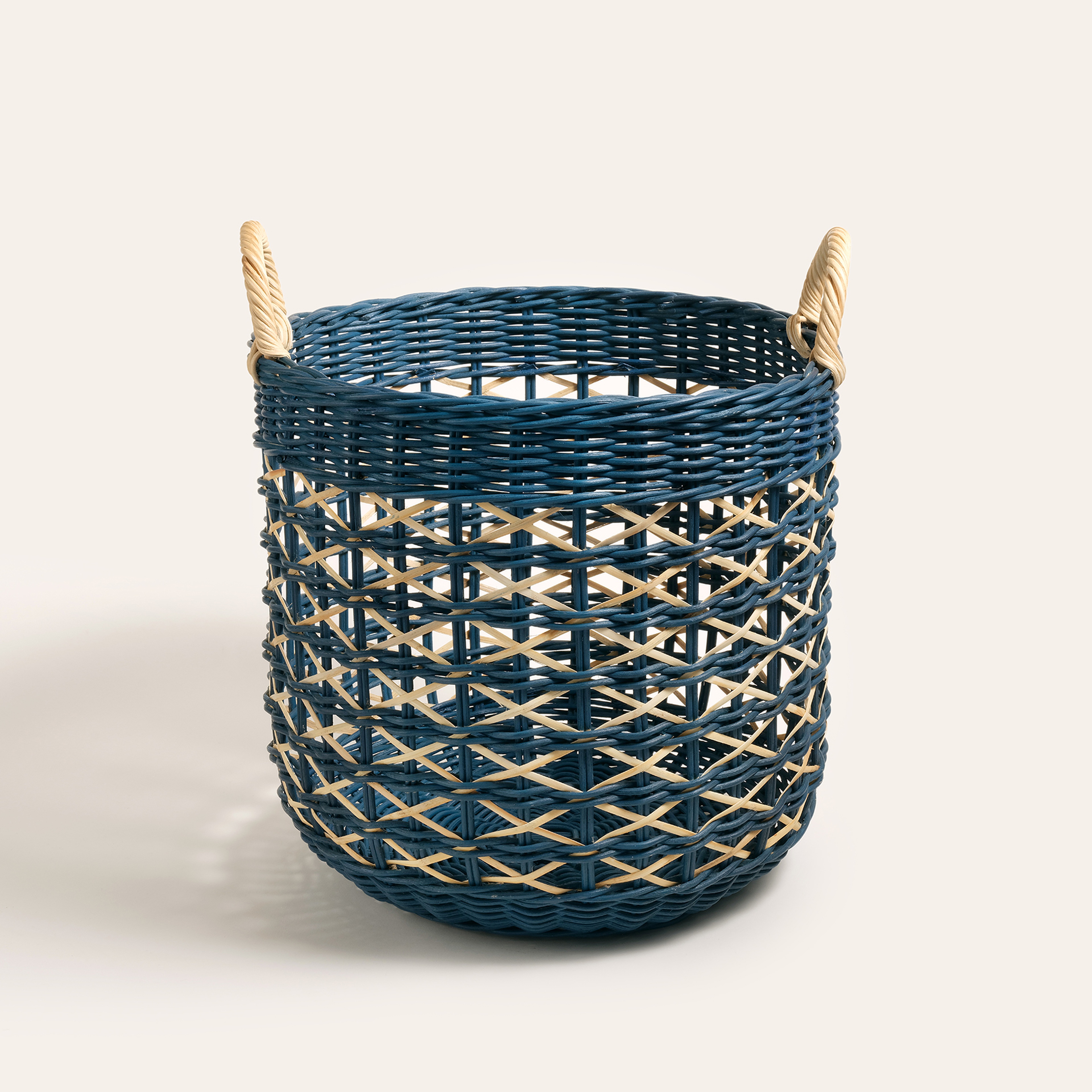 Java Rattan Sepet 39 Cm Lacivert
