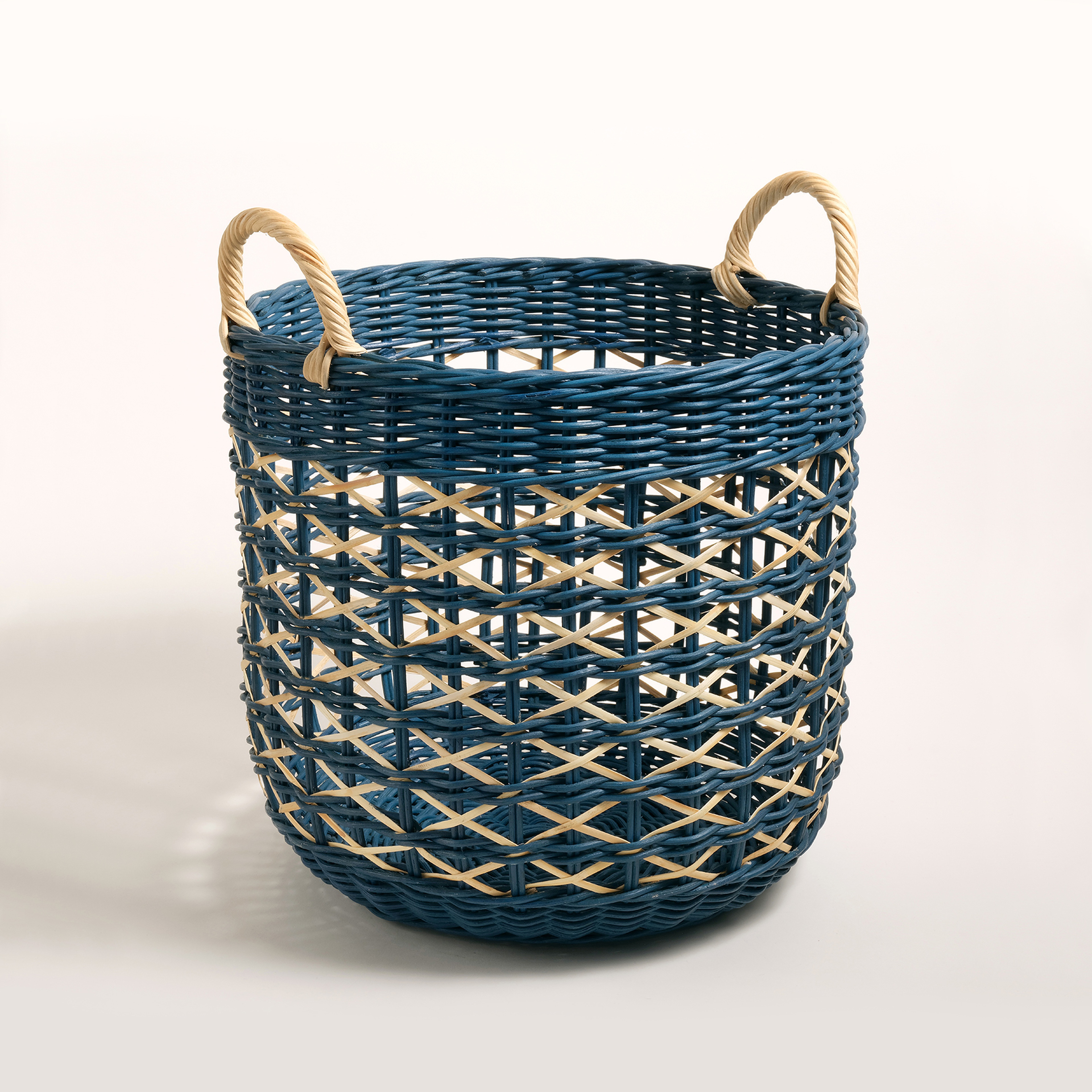 Java Rattan Sepet 39 Cm Lacivert