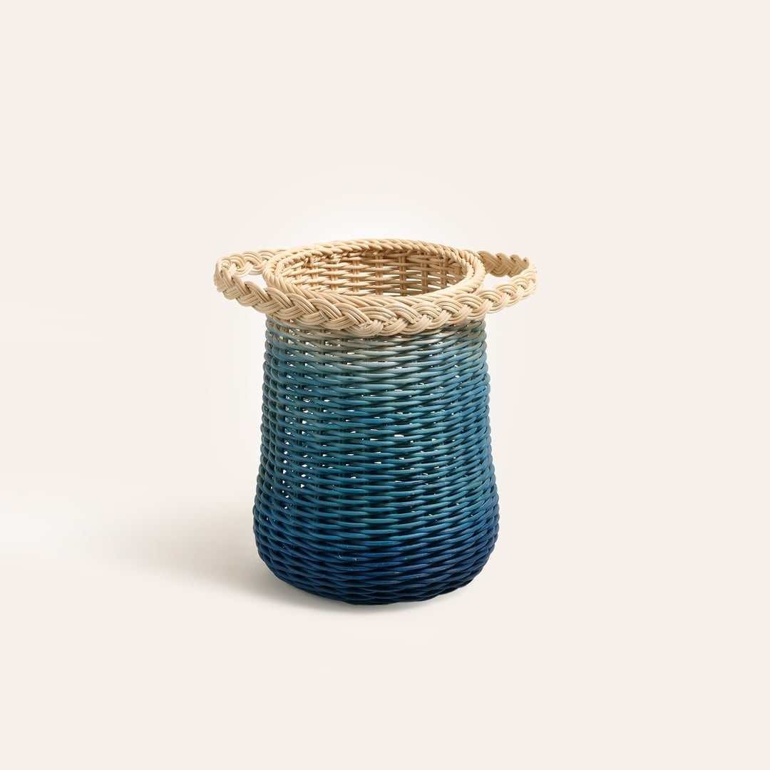 Java Rattan Sepet 25 Cm Mavi