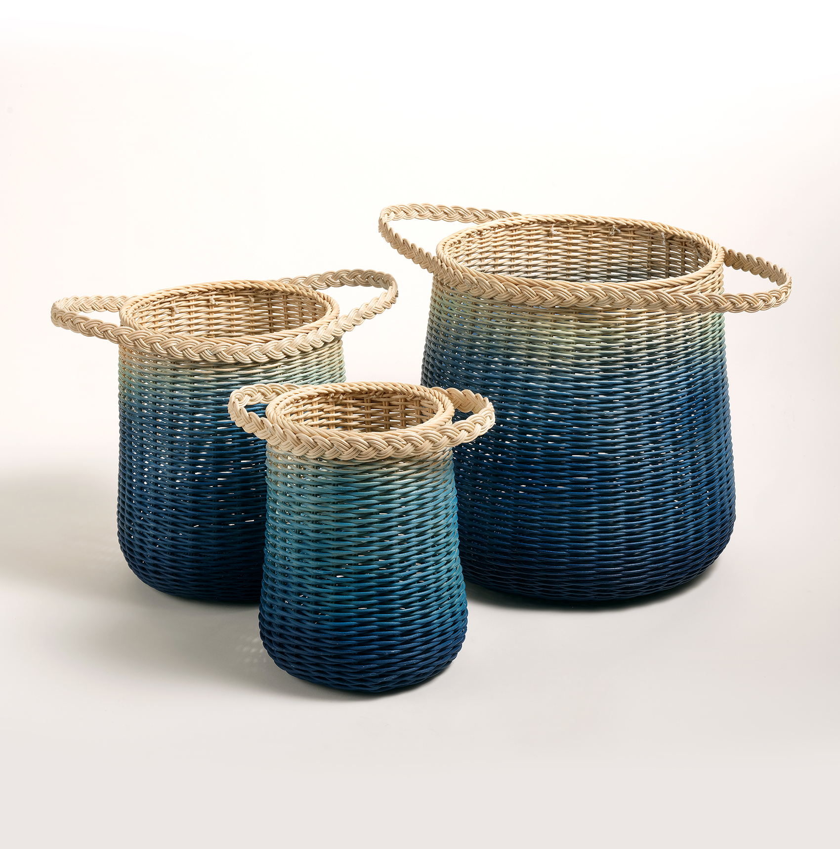 Java Rattan Sepet 36 Cm Mavi