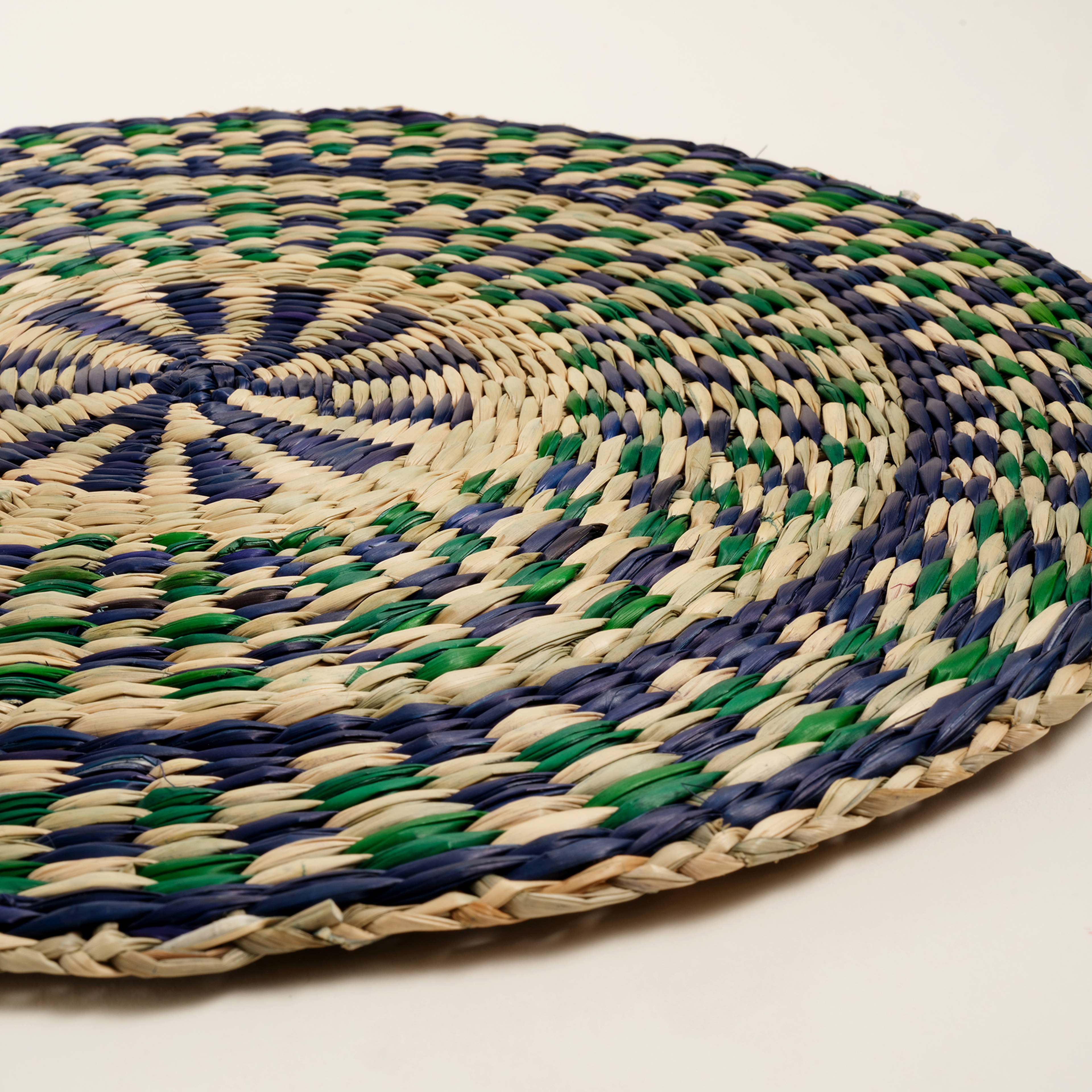 Tam Dao Deniz Çayırı Amerikan Servis 38 Cm Lacıvert - Yeşil