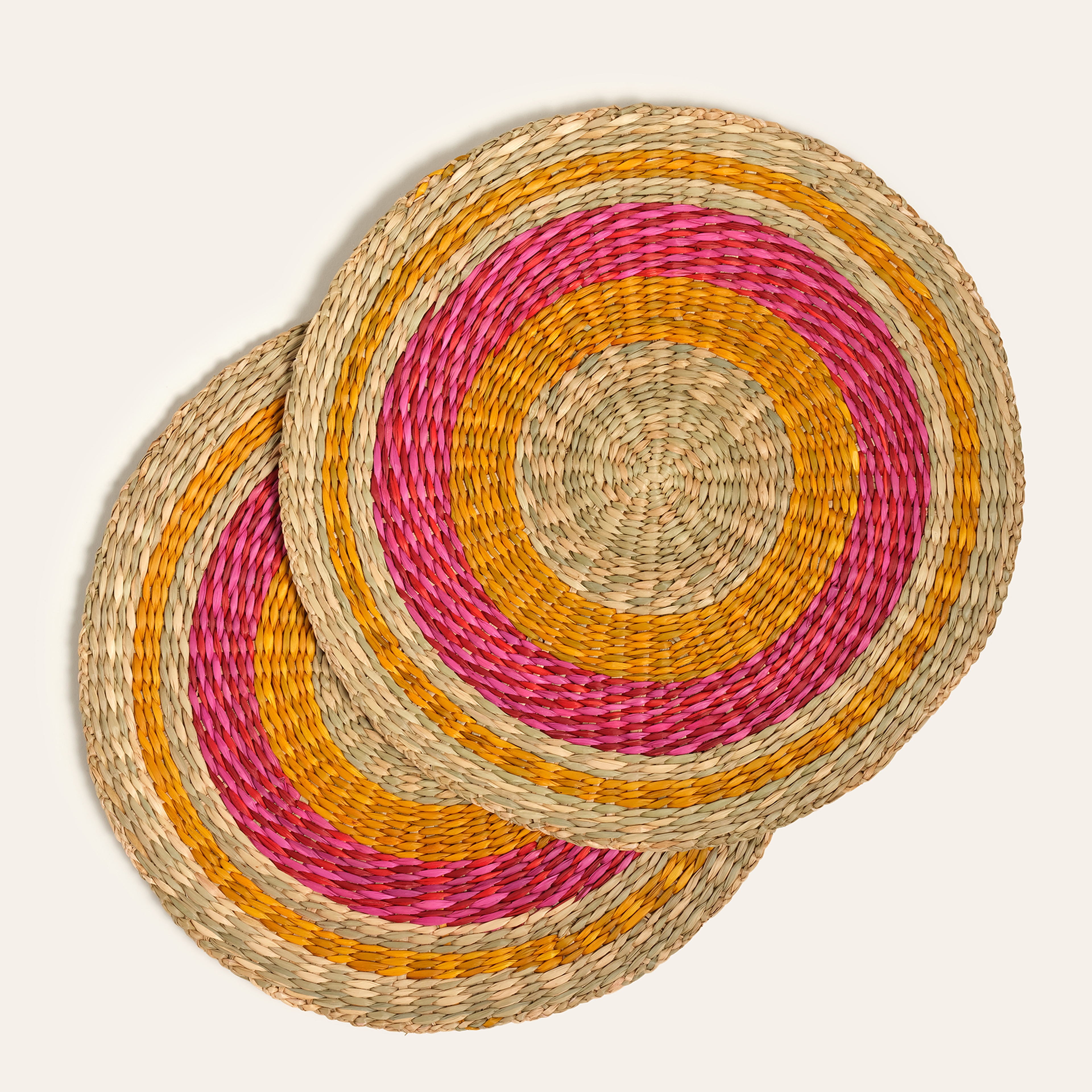 Tam Dao Deniz Çayırı Amerikan Servis 38 Cm Fuşya - Sarı