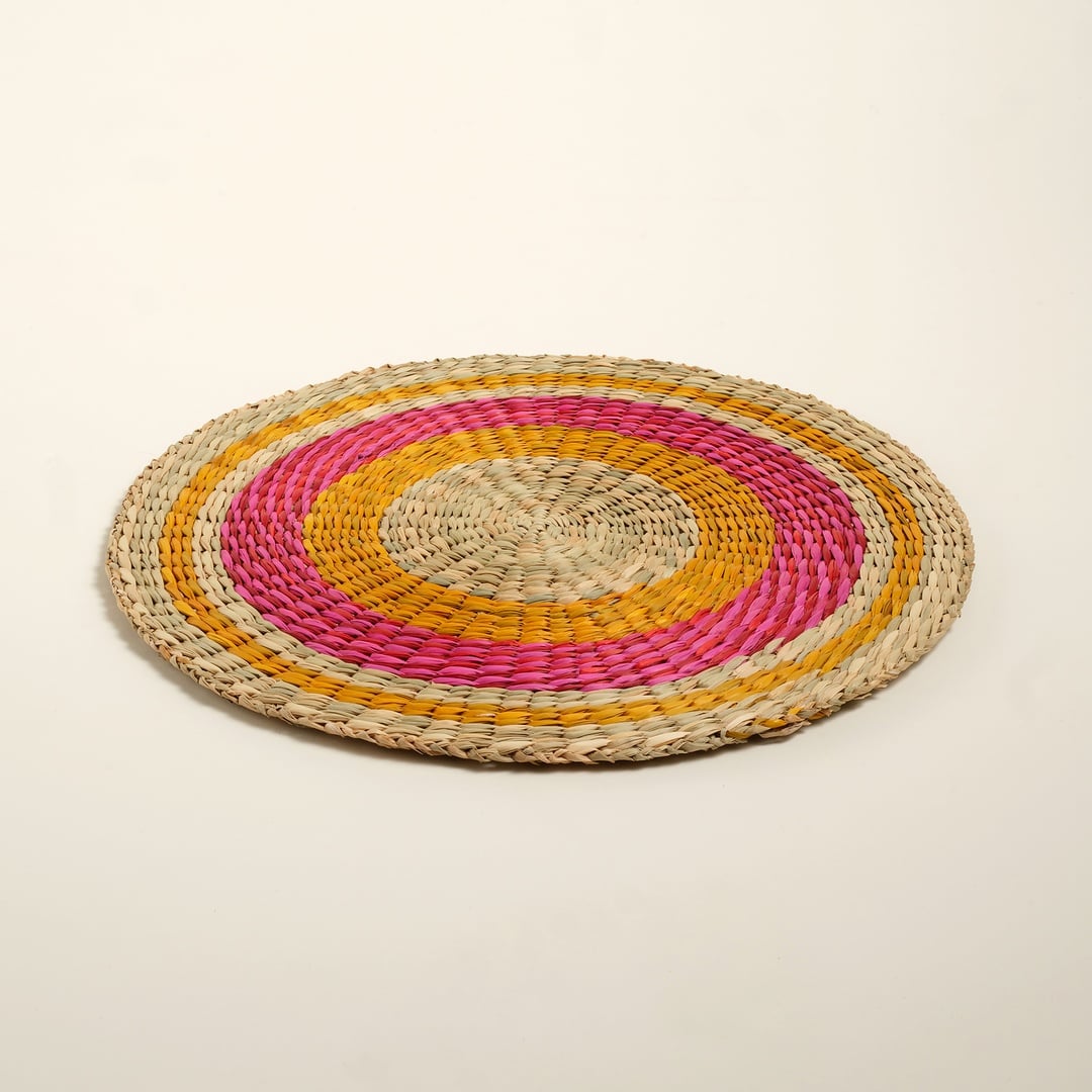 Tam Dao Deniz Çayırı Amerikan Servis 38 Cm Fuşya - Sarı