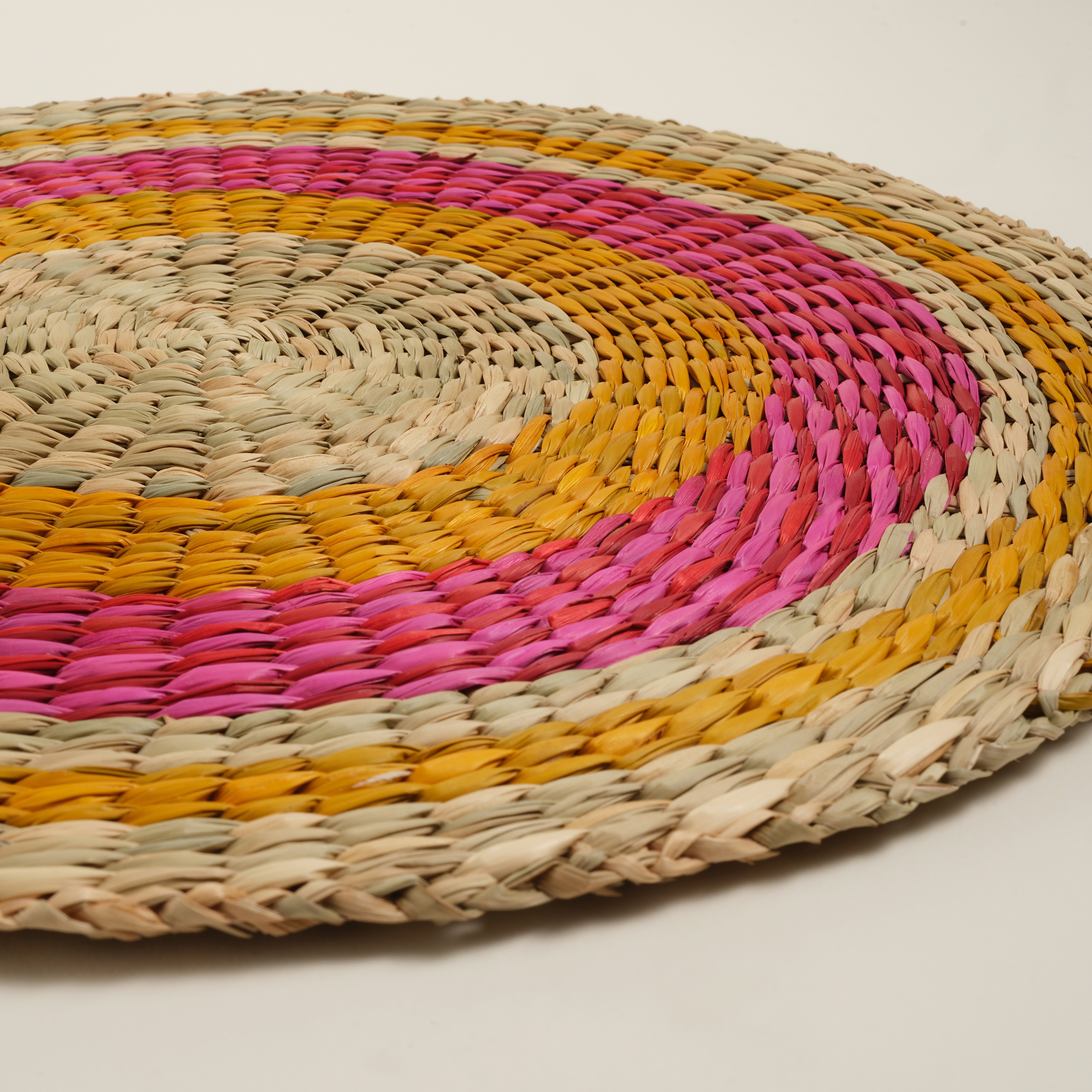 Tam Dao Deniz Çayırı Amerikan Servis 38 Cm Fuşya - Sarı