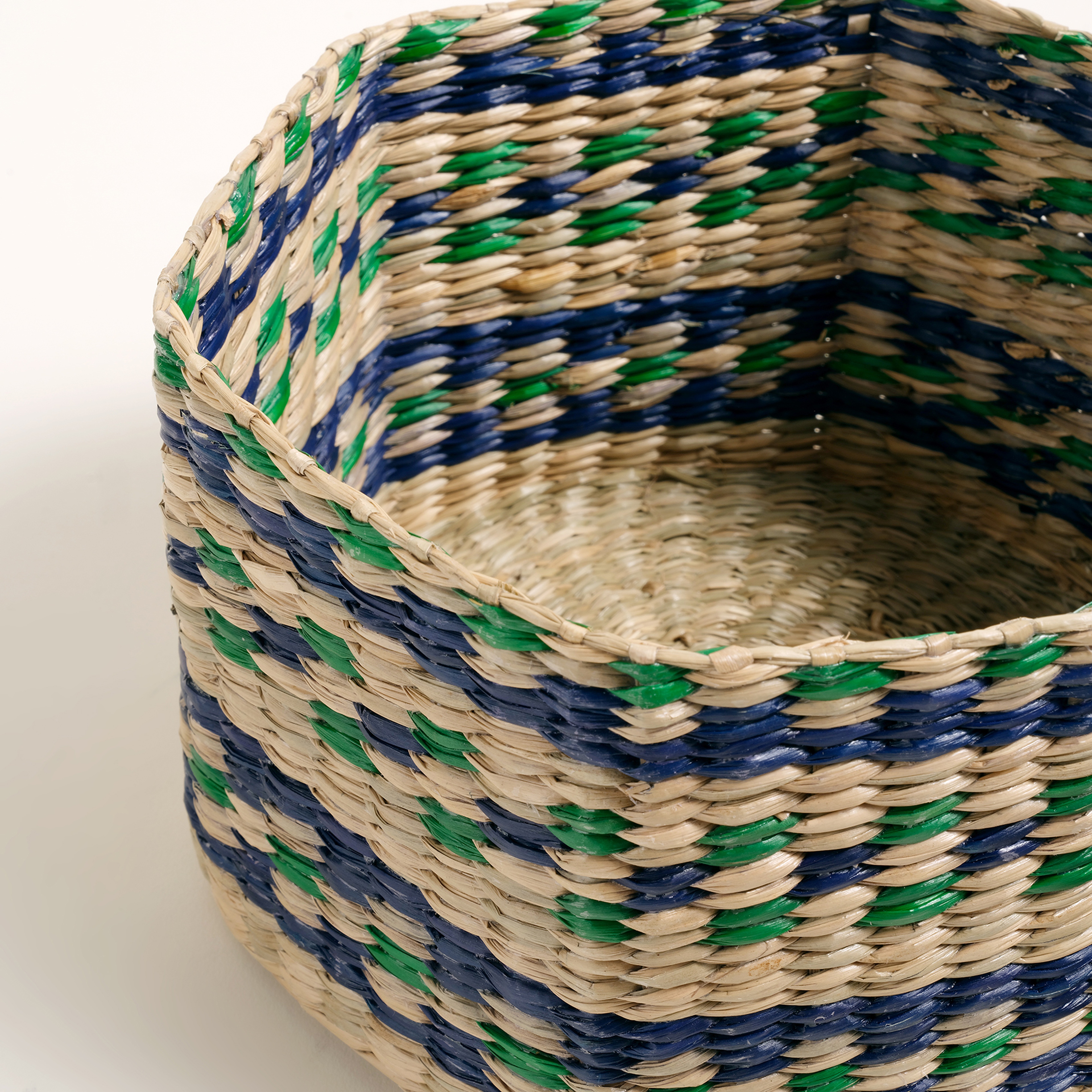 Tam Dao Deniz Çayırı Dekoratif Kutu 22x13 Cm Lacıvert - Yeşil