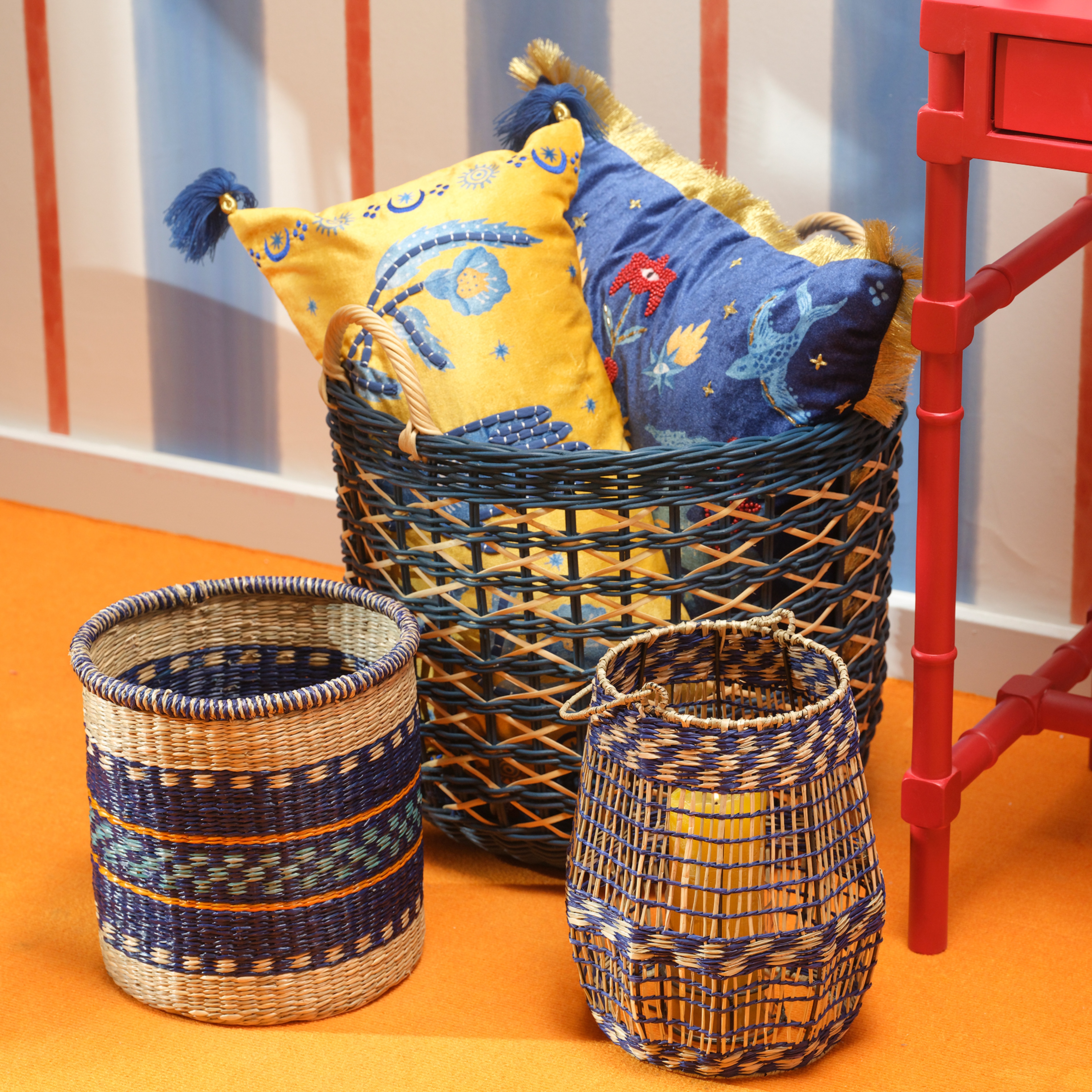 Tam Dao Deniz Çayırı Fener 24x 18x 28 Cm Mavi