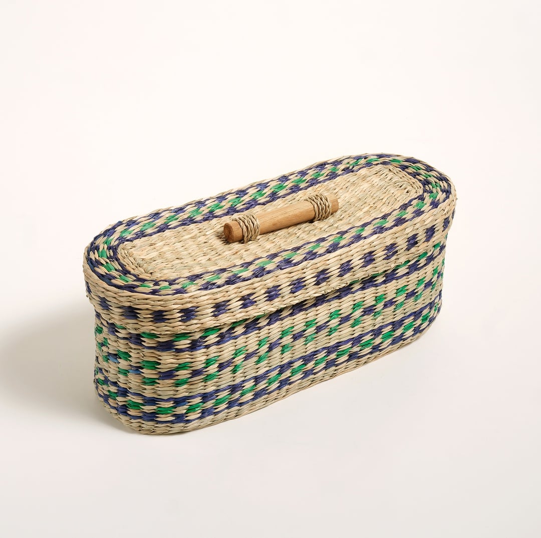 Tam Dao Deniz Çayırı Sepet 40x15x16 Cm Renkli