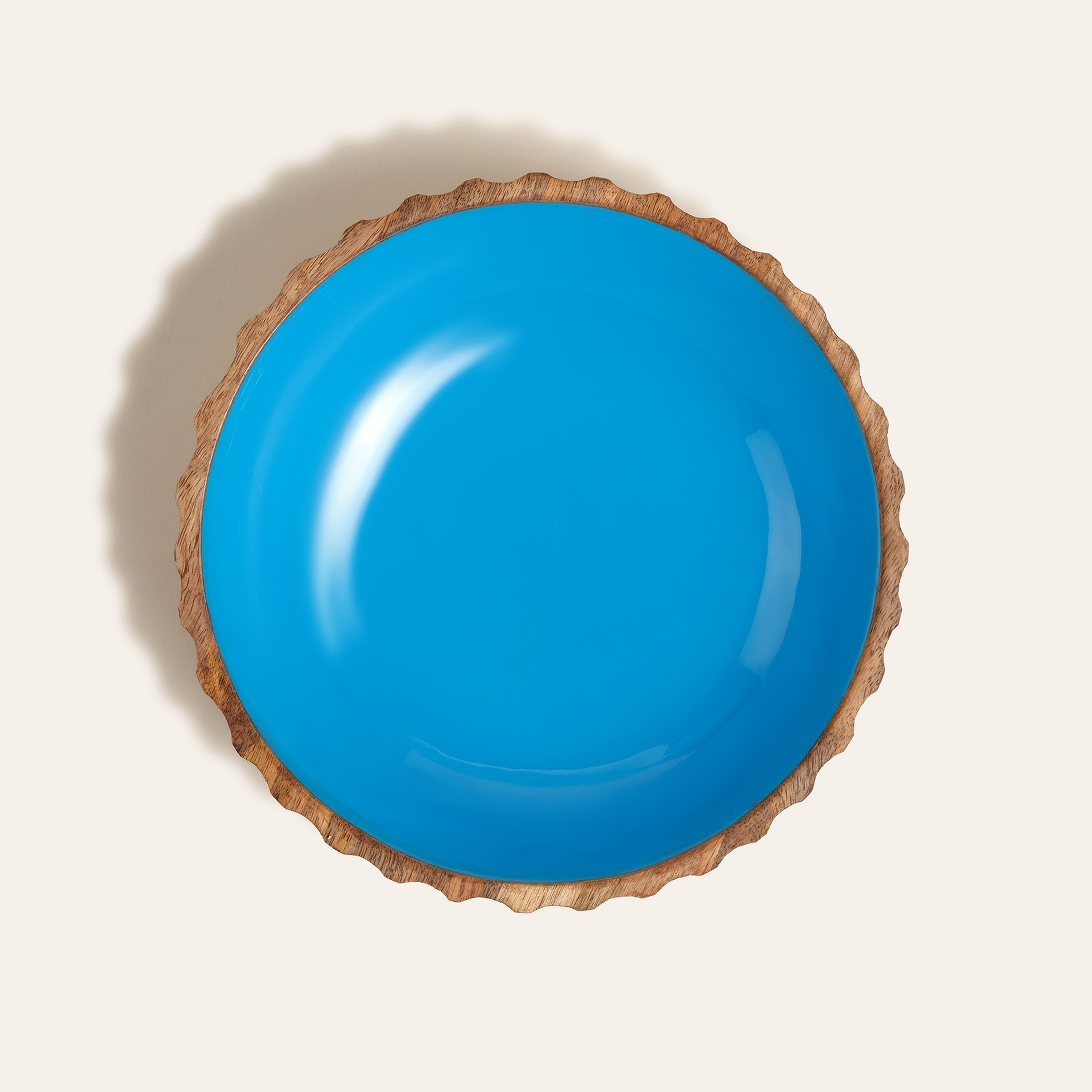 Lakrı Mango Ağacı Kase 13x13x5 Cm Mavi