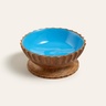 Lakrı Mango Ağacı Kase 13x13x5 Cm Mavi