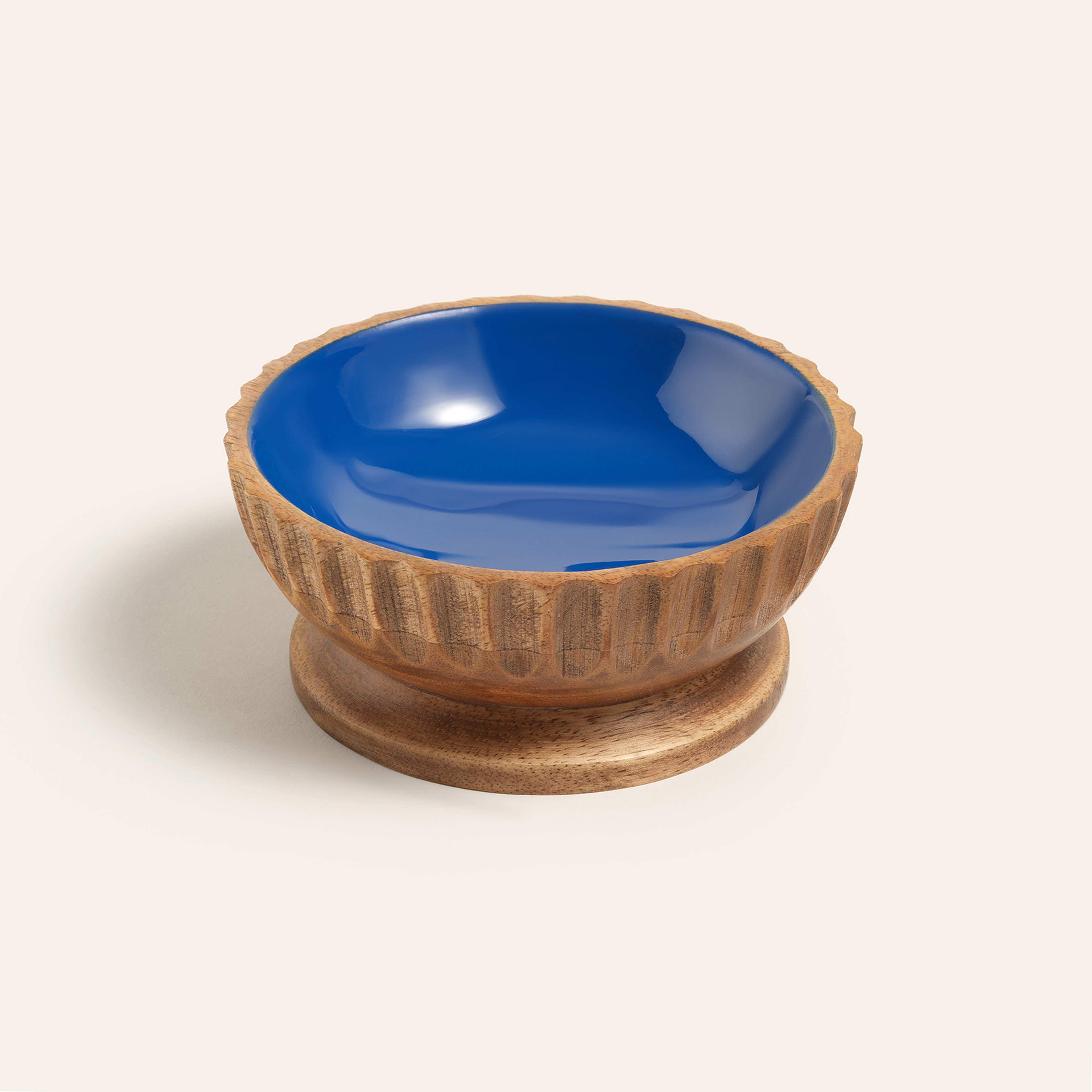 Lakrı Mango Ağacı Kase 13x13x5 Cm Lacivert