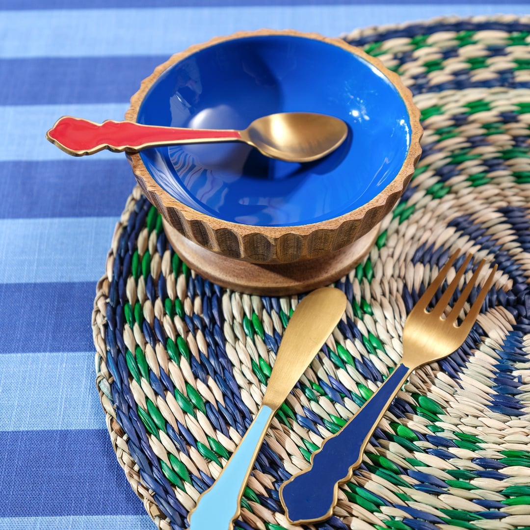 Lakrı Mango Ağacı Kase 13x13x5 Cm Lacivert