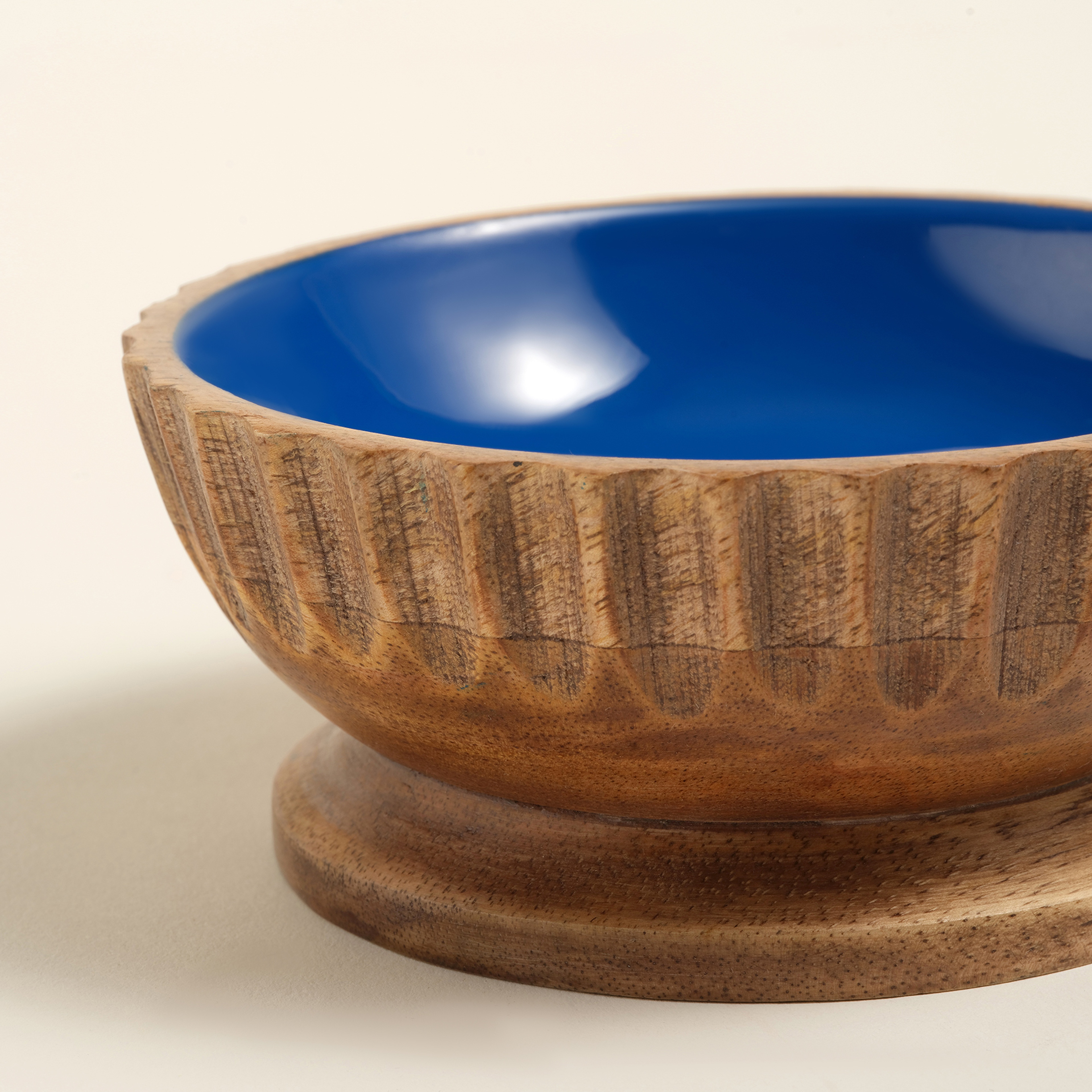 Lakrı Mango Ağacı Kase 13x13x5 Cm Lacivert