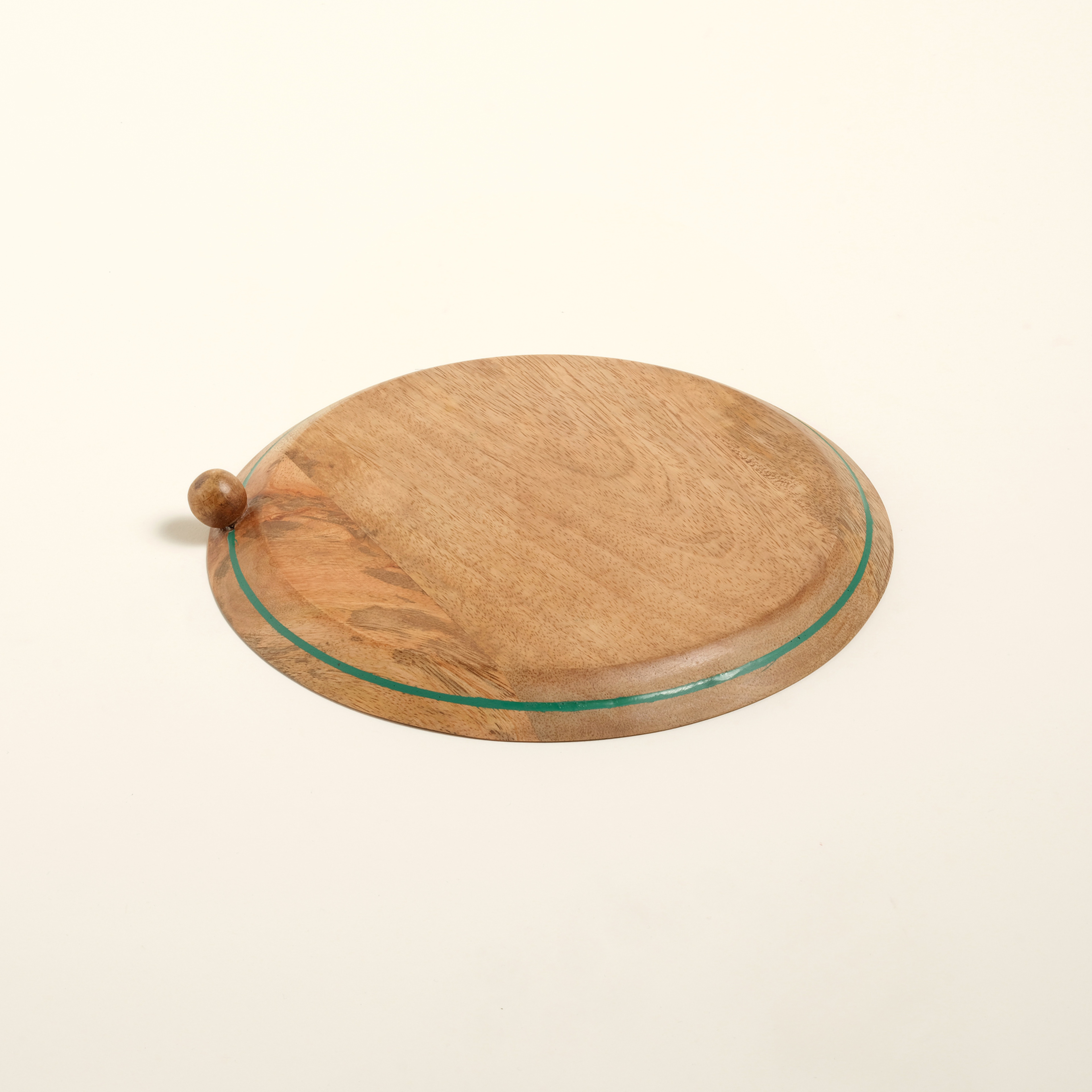 Lakrı Mango Ağacı Sunum Tahtası 24x24x2 Cm Yeşil