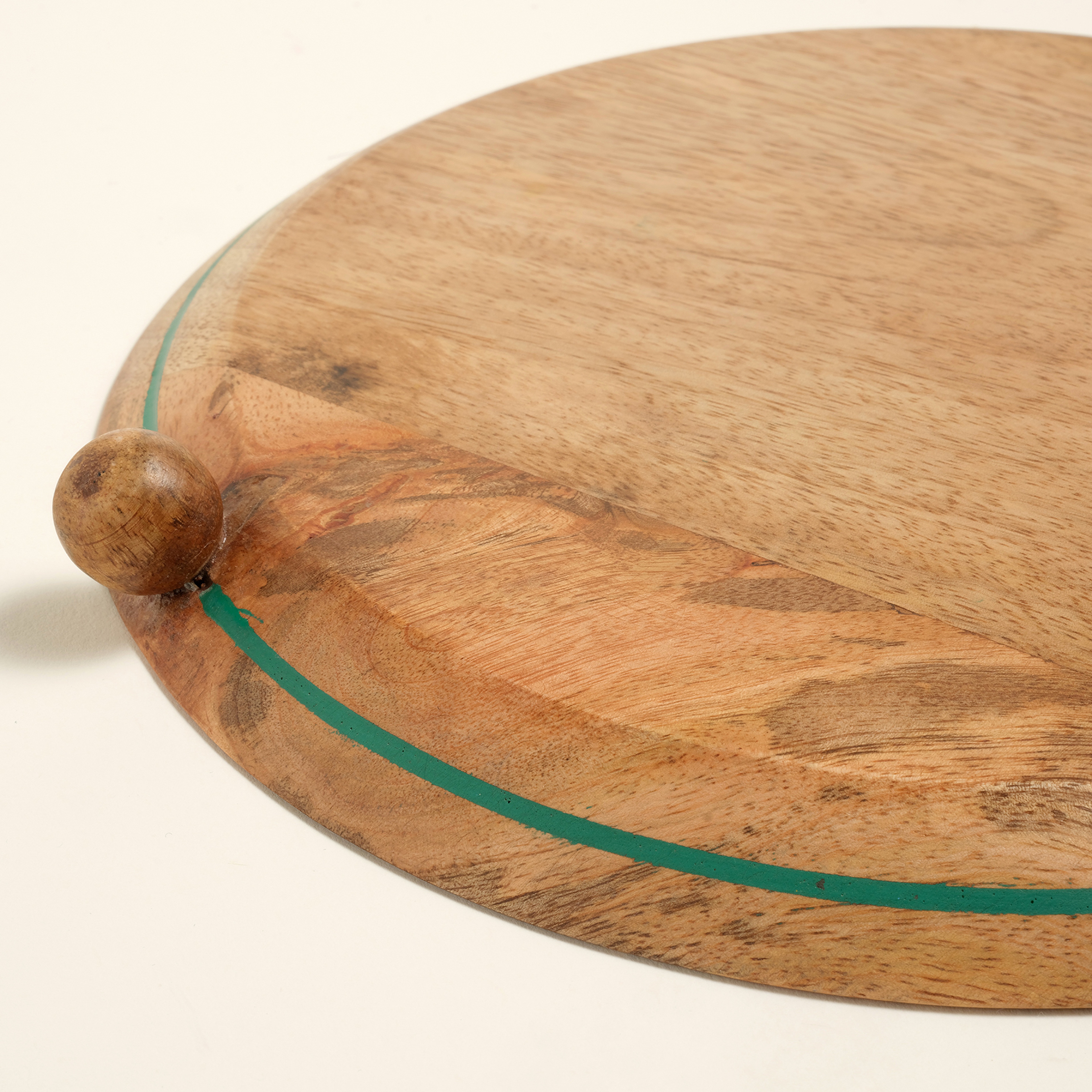 Lakrı Mango Ağacı Sunum Tahtası 24x24x2 Cm Yeşil