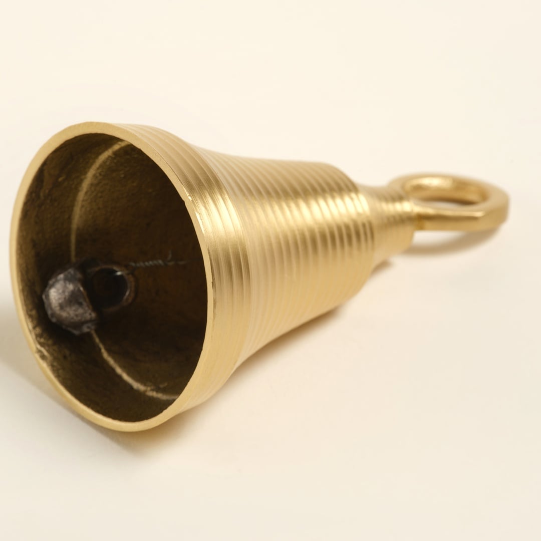 Lotus Pirinç Dekoratif Obje 5x5x9 Cm Mat Altın