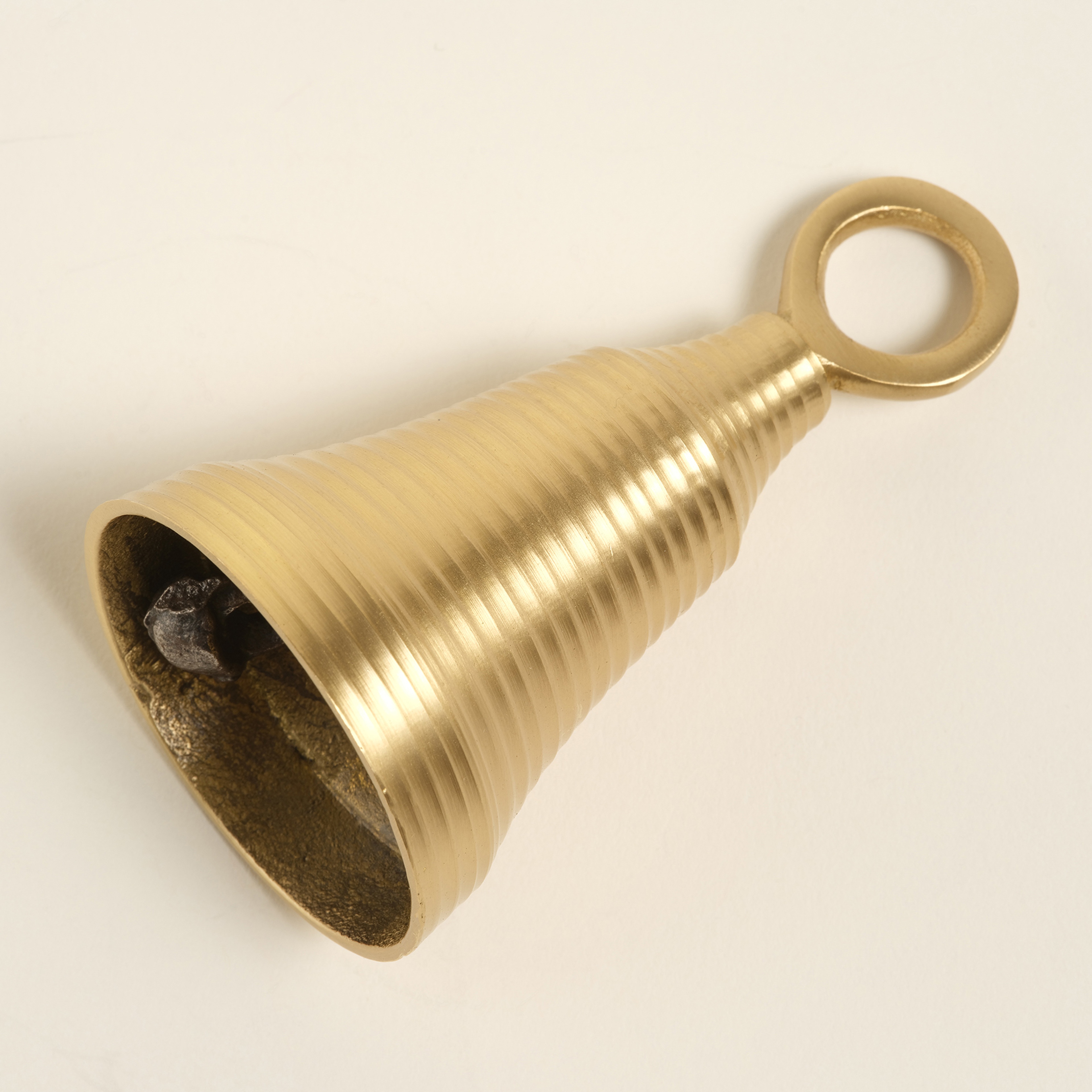 Lotus Pirinç Dekoratif Obje 5x5x9 Cm Mat Altın