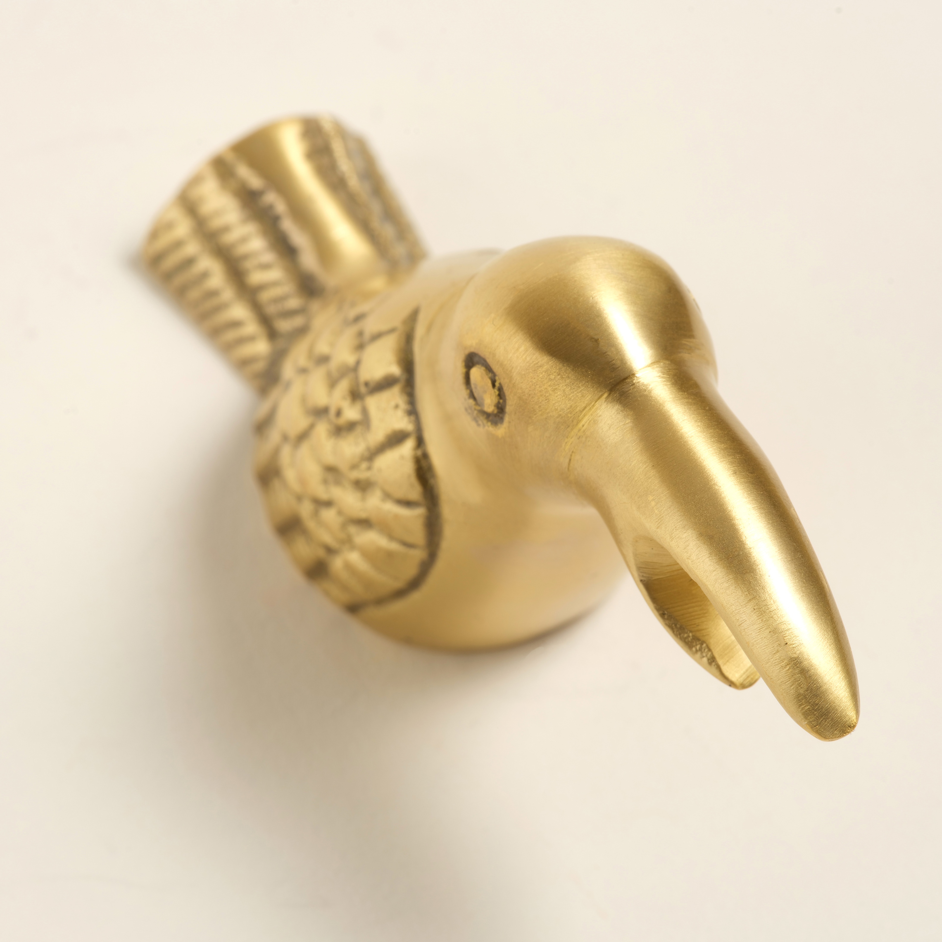 Lotus Pirinç Dekoratif Obje 9x3x5 Cm Mat Altın