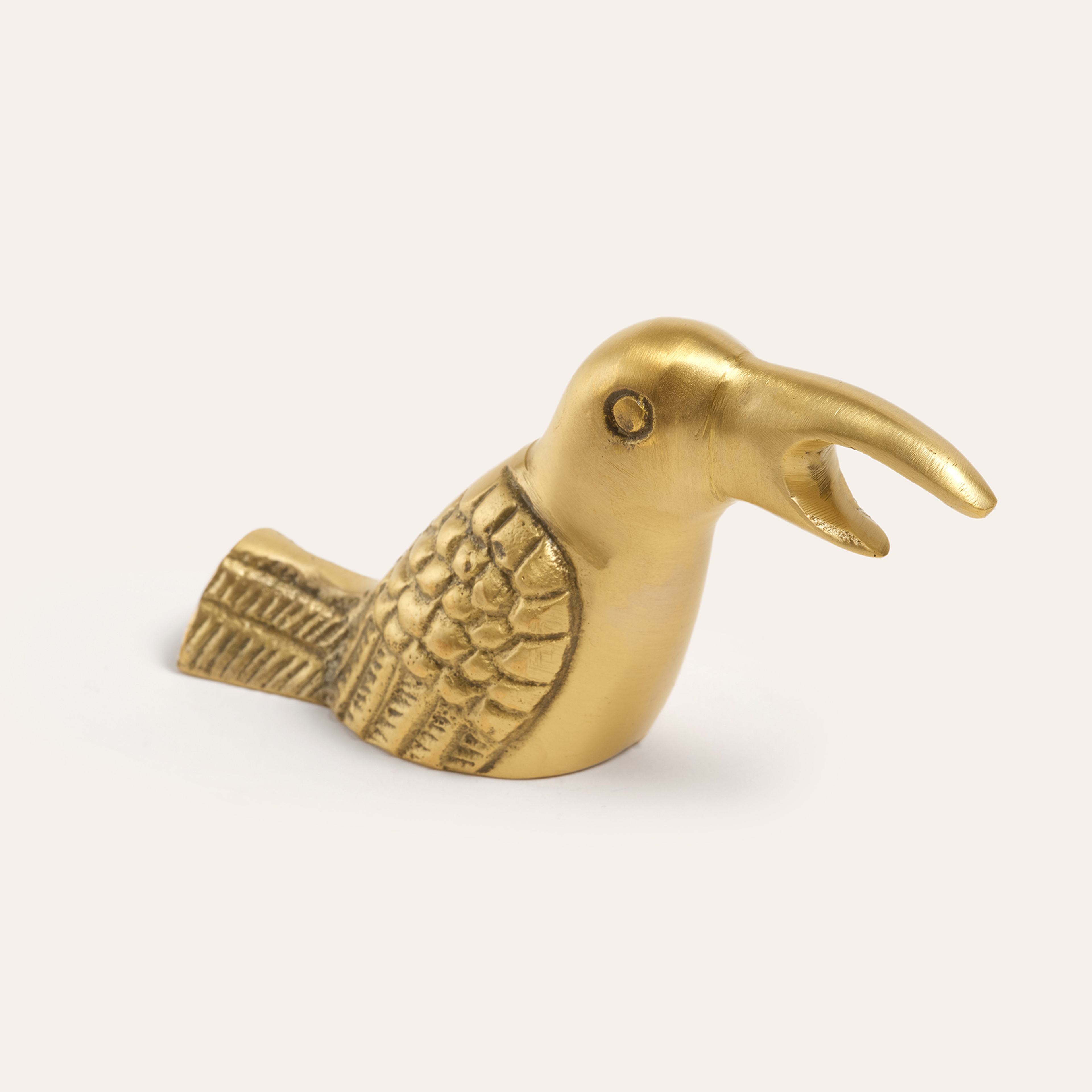 Lotus Pirinç Dekoratif Obje 9x3x5 Cm Mat Altın