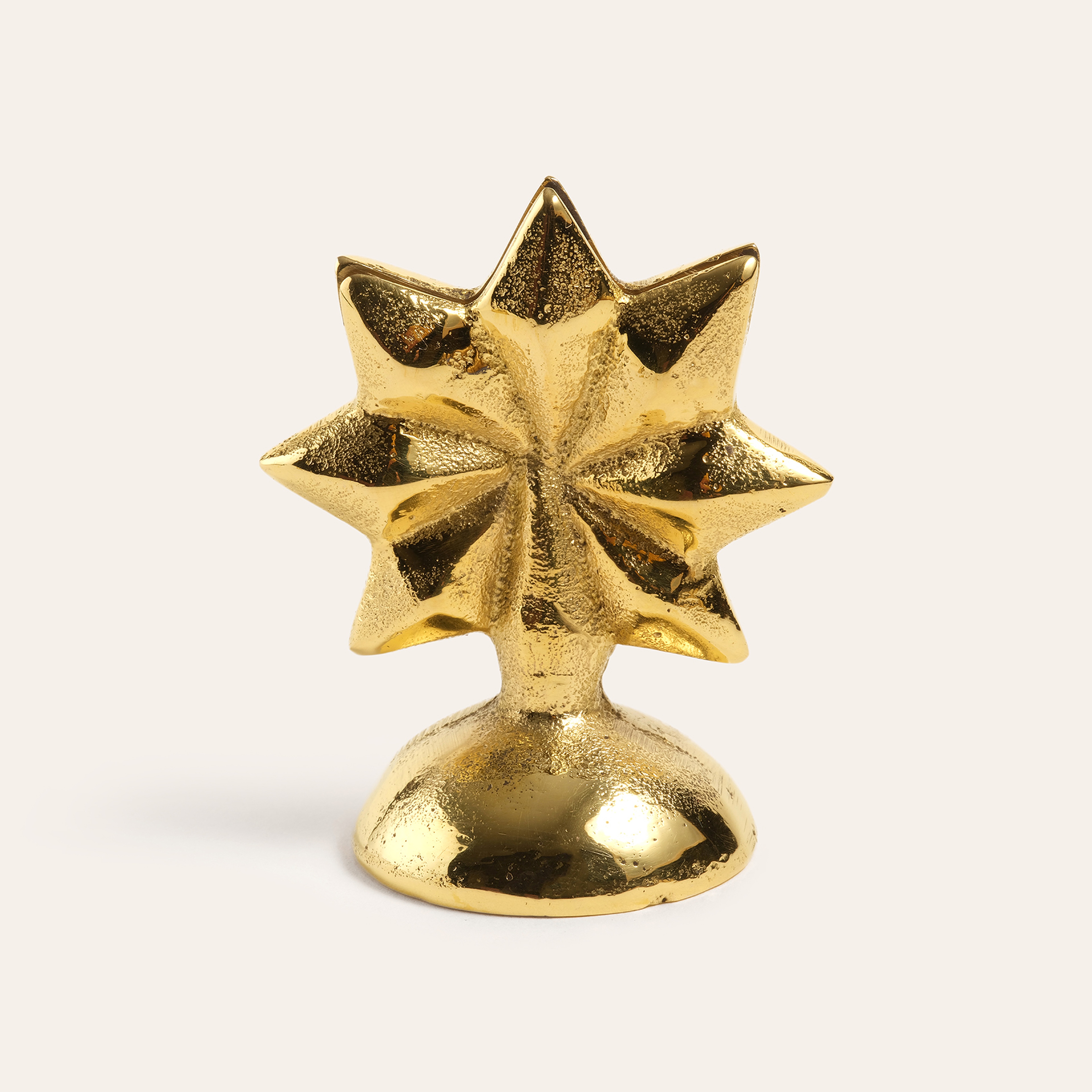 Lotus Pirinç Dekoratif Obje 5x3x6 Cm Altın