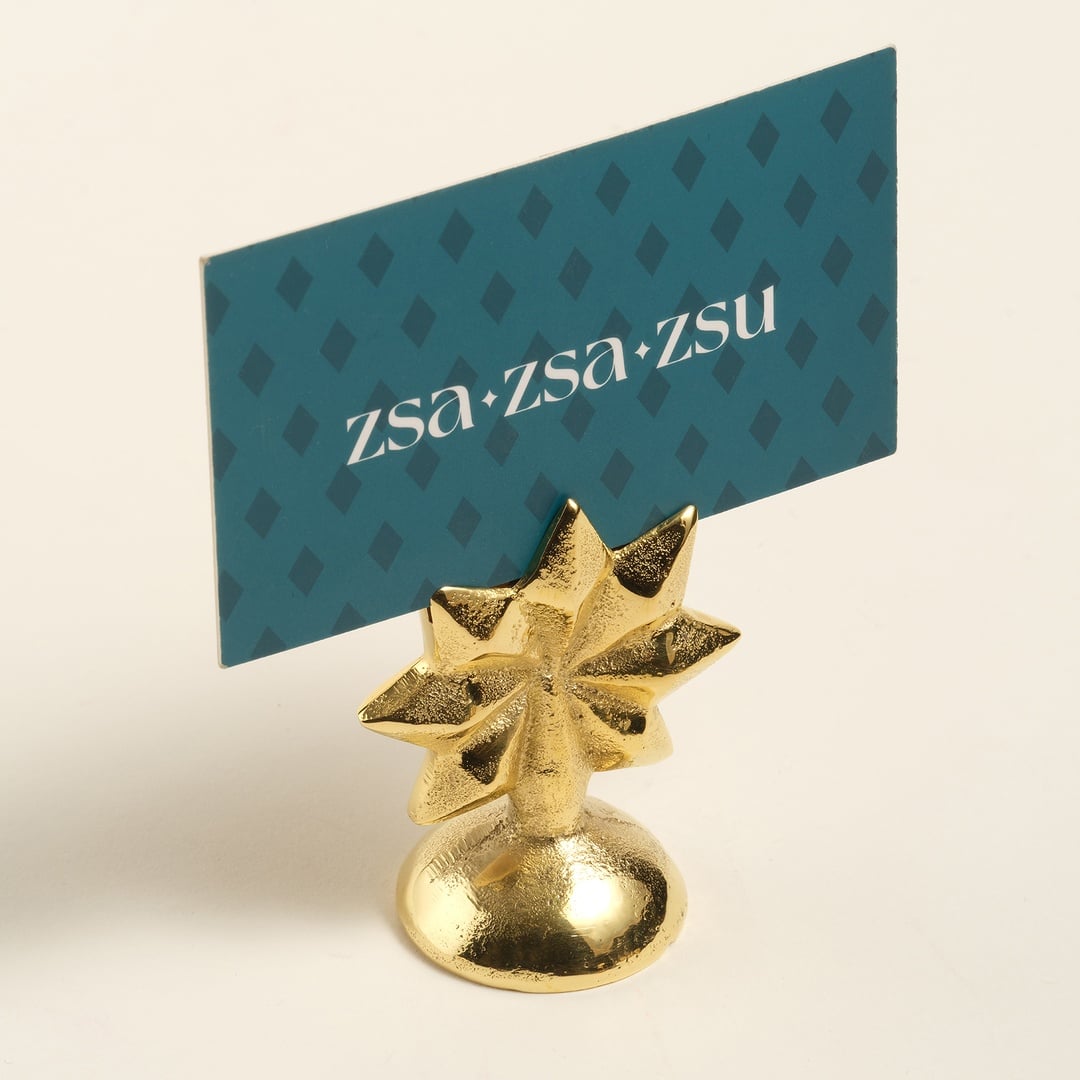 Lotus Pirinç Dekoratif Obje 5x3x6 Cm Altın