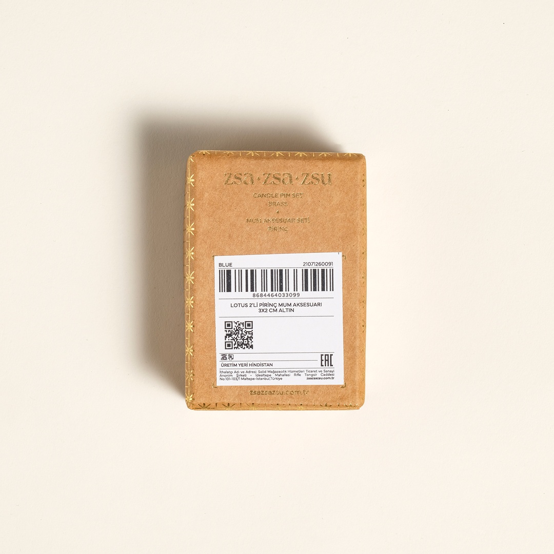 Lotus Pirinç Dekoratif Obje 3x3x2 Cm Altın