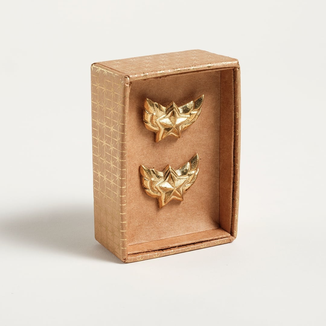 Lotus Pirinç Dekoratif Obje 3x3x2 Cm Altın