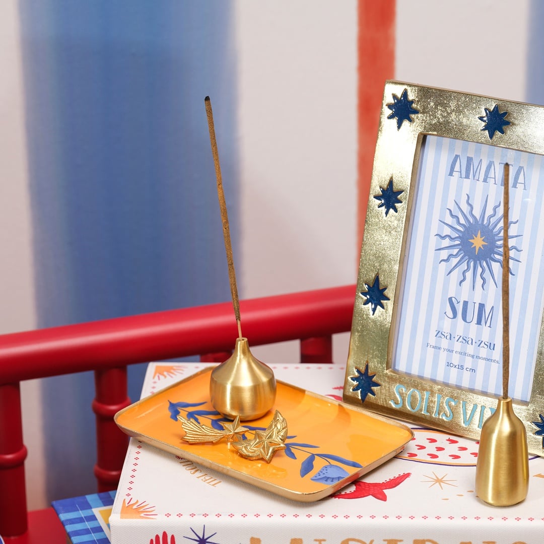 Lotus Pirinç Dekoratif Obje 4x4x2 Cm Altın