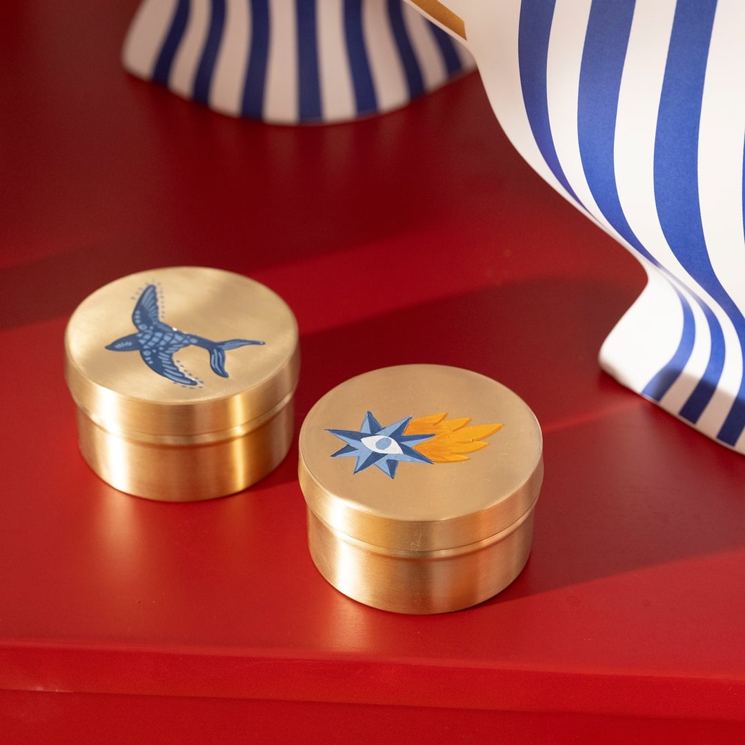 Lotus Pirinç Dekoratif Obje 7x7x4 Cm Altın