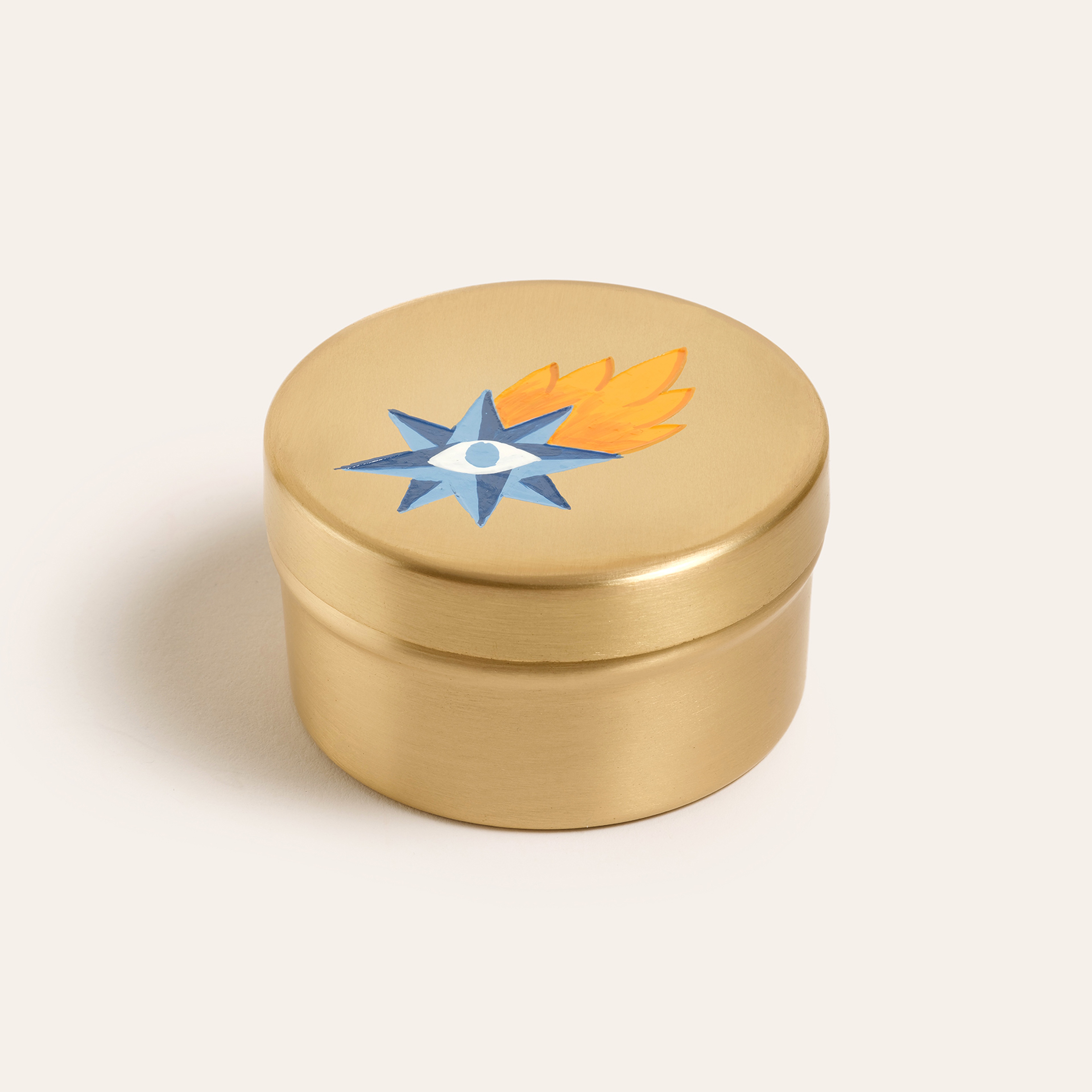 Lotus Pirinç Dekoratif Obje 7x7x4 Cm Altın