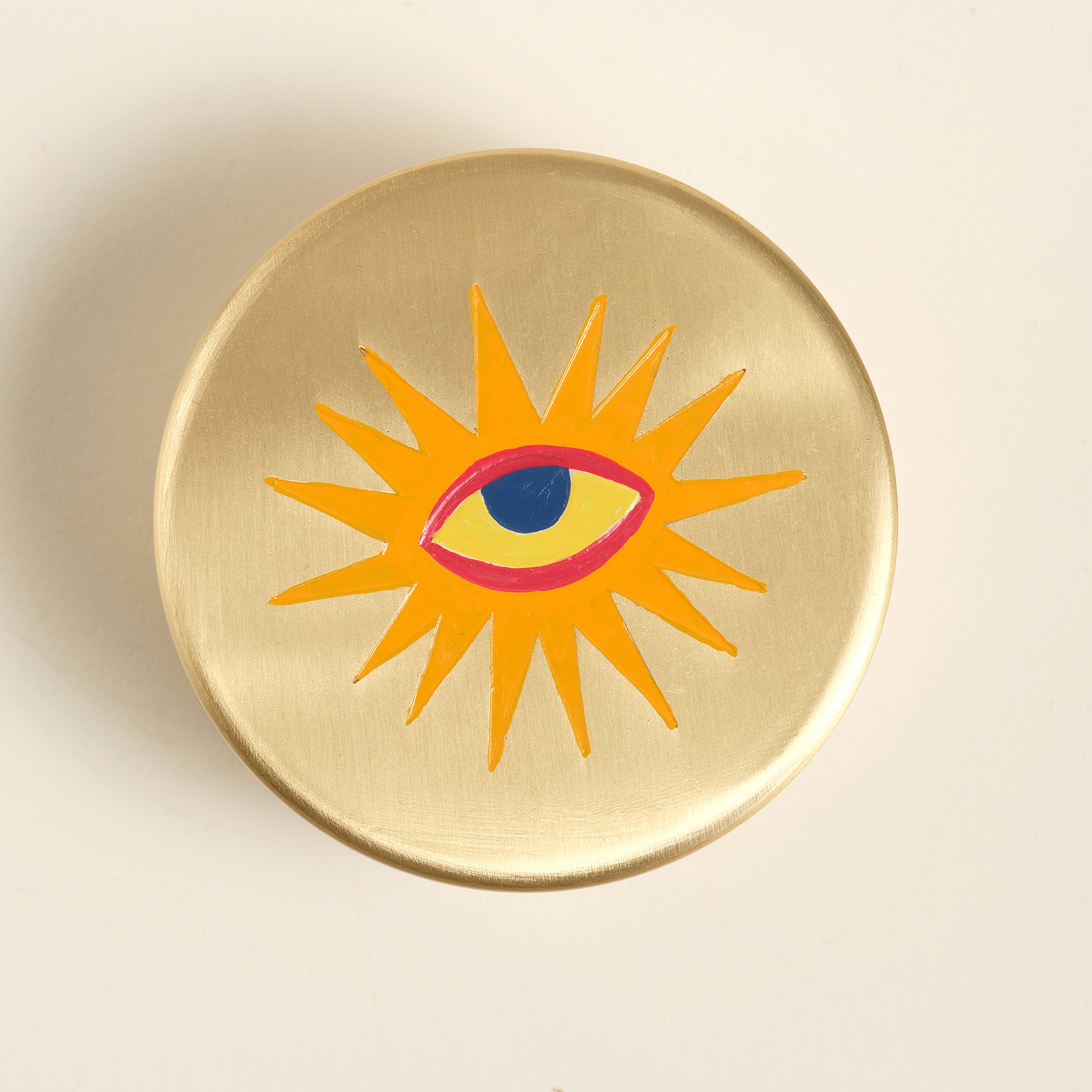 Lotus Pirinç Dekoratif Obje 7x7x4 Cm Altın