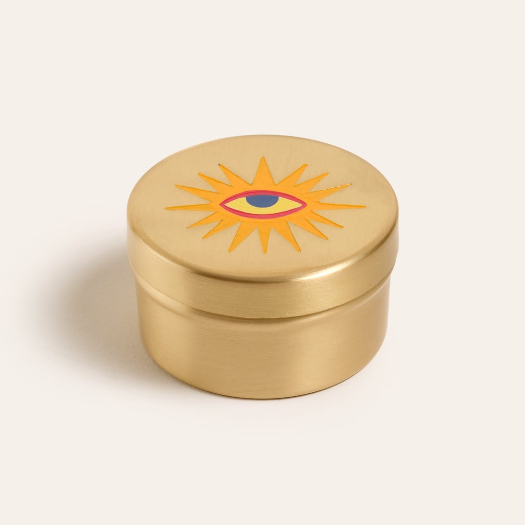 Lotus Pirinç Dekoratif Obje 7x7x4 Cm Altın