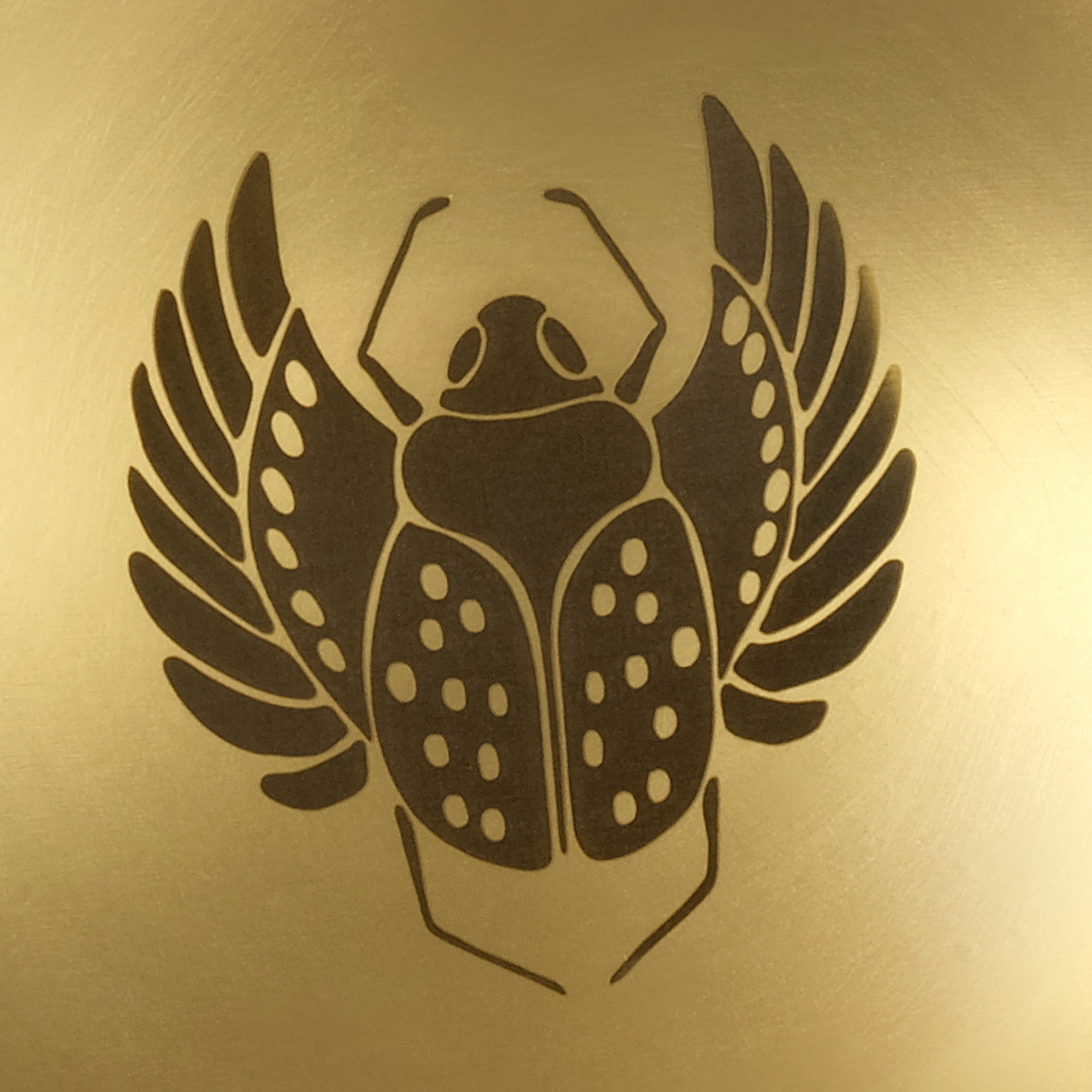 Emirgan Pirinç Tabak 18x18x2 Cm Mat Altın