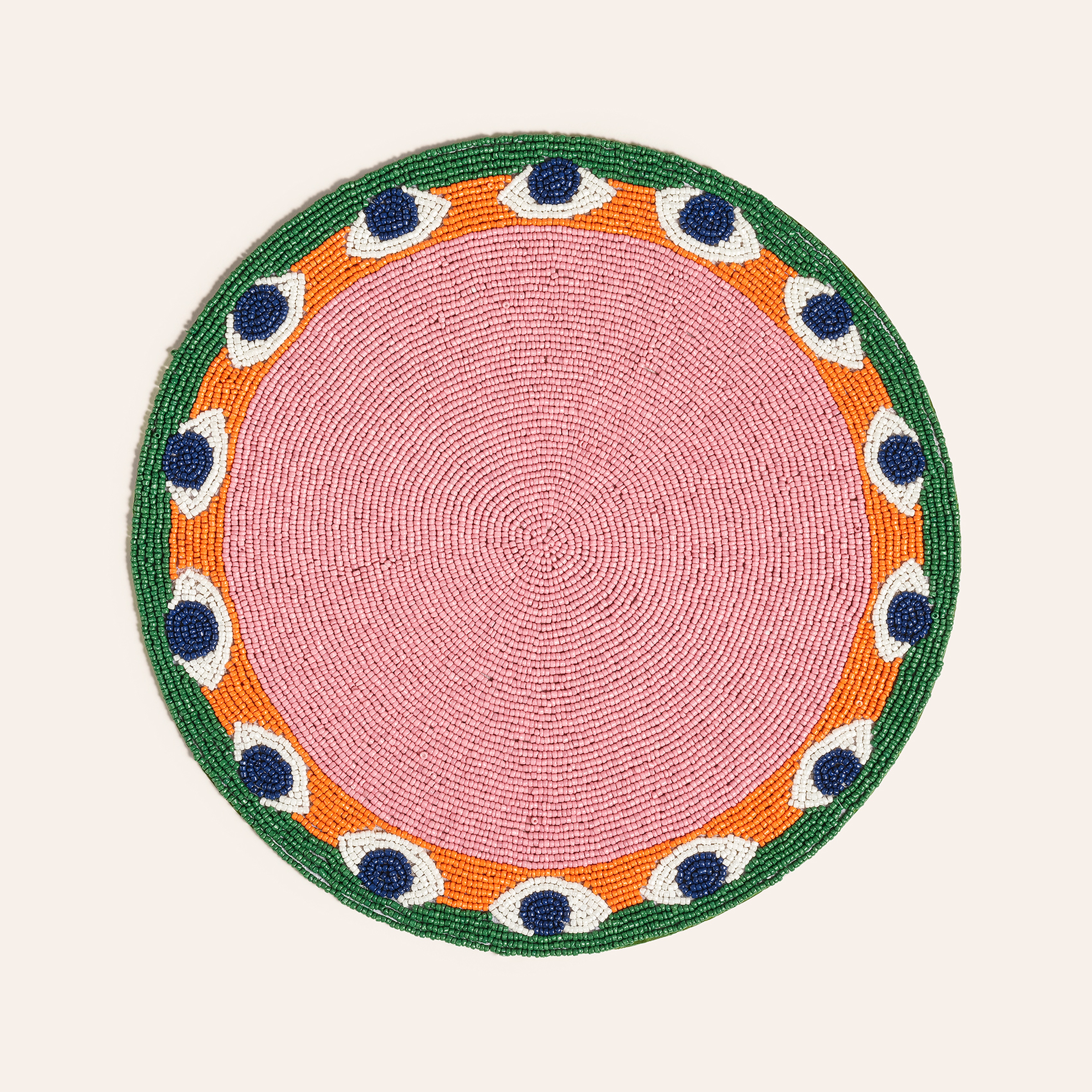 Khanpur Cam Boncuk Amerikan Servis 35 Cm Renkli