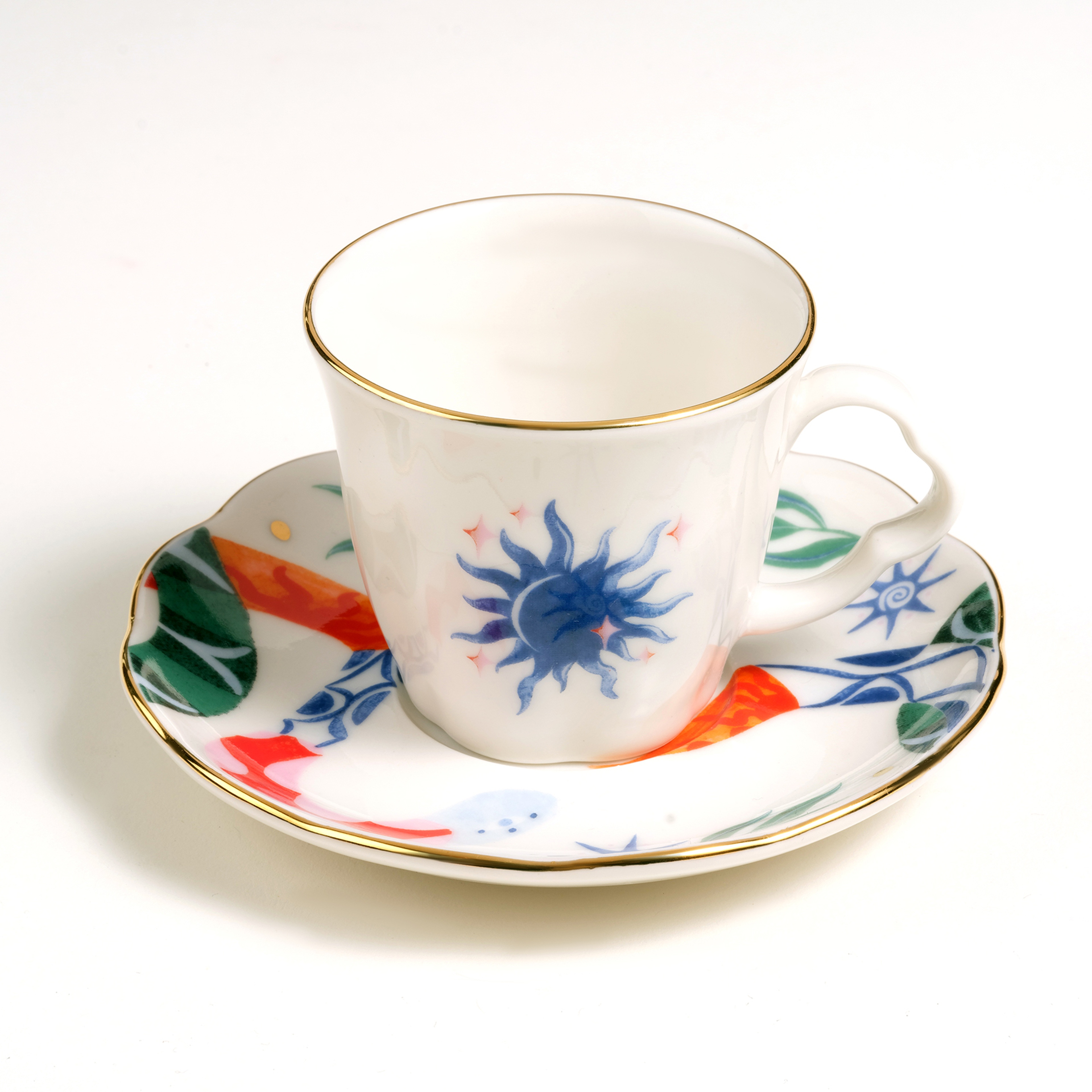 Emet Porselen Kahve Seti 80 Ml Renkli