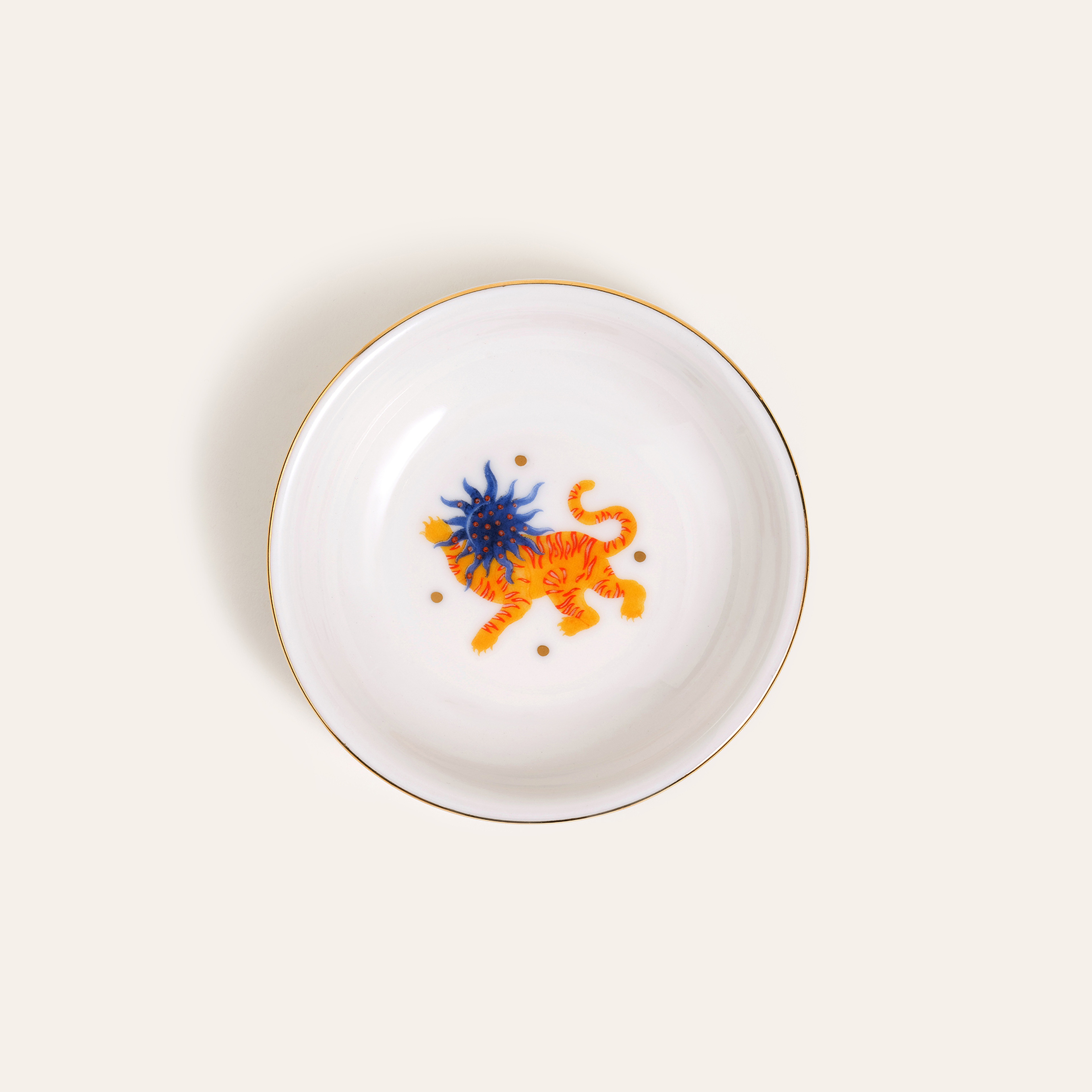 Emet Porselen Kase 11x11x2.9 Cm Renkli