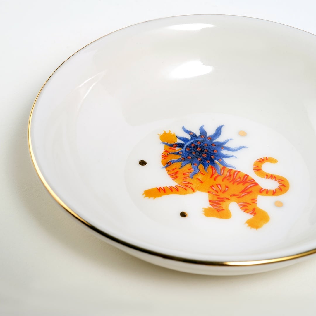 Emet Porselen Kase 11x11x2.9 Cm Renkli