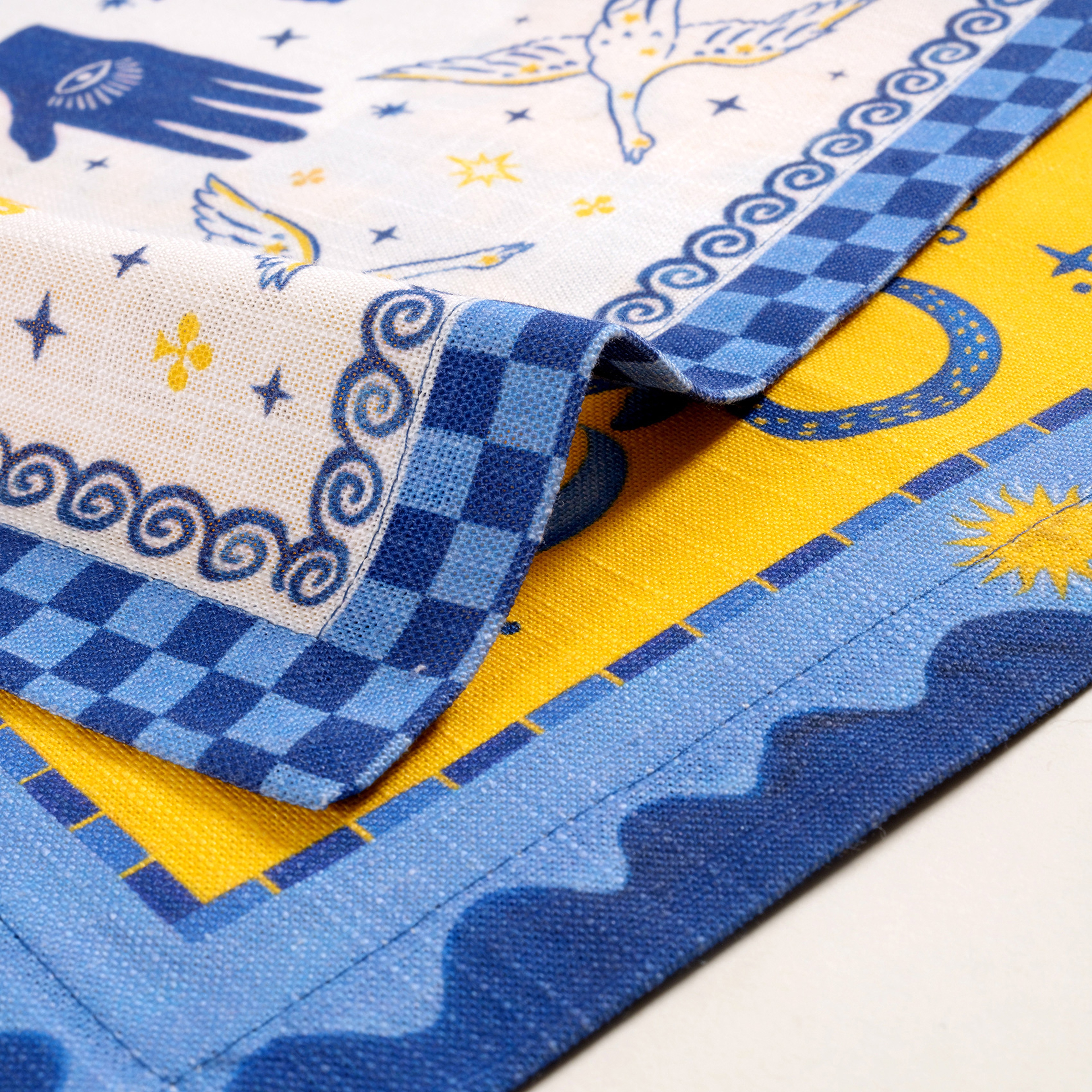 Nilüfer Dijital Baskılı Pamuk Peçete 25x25 Cm Renkli