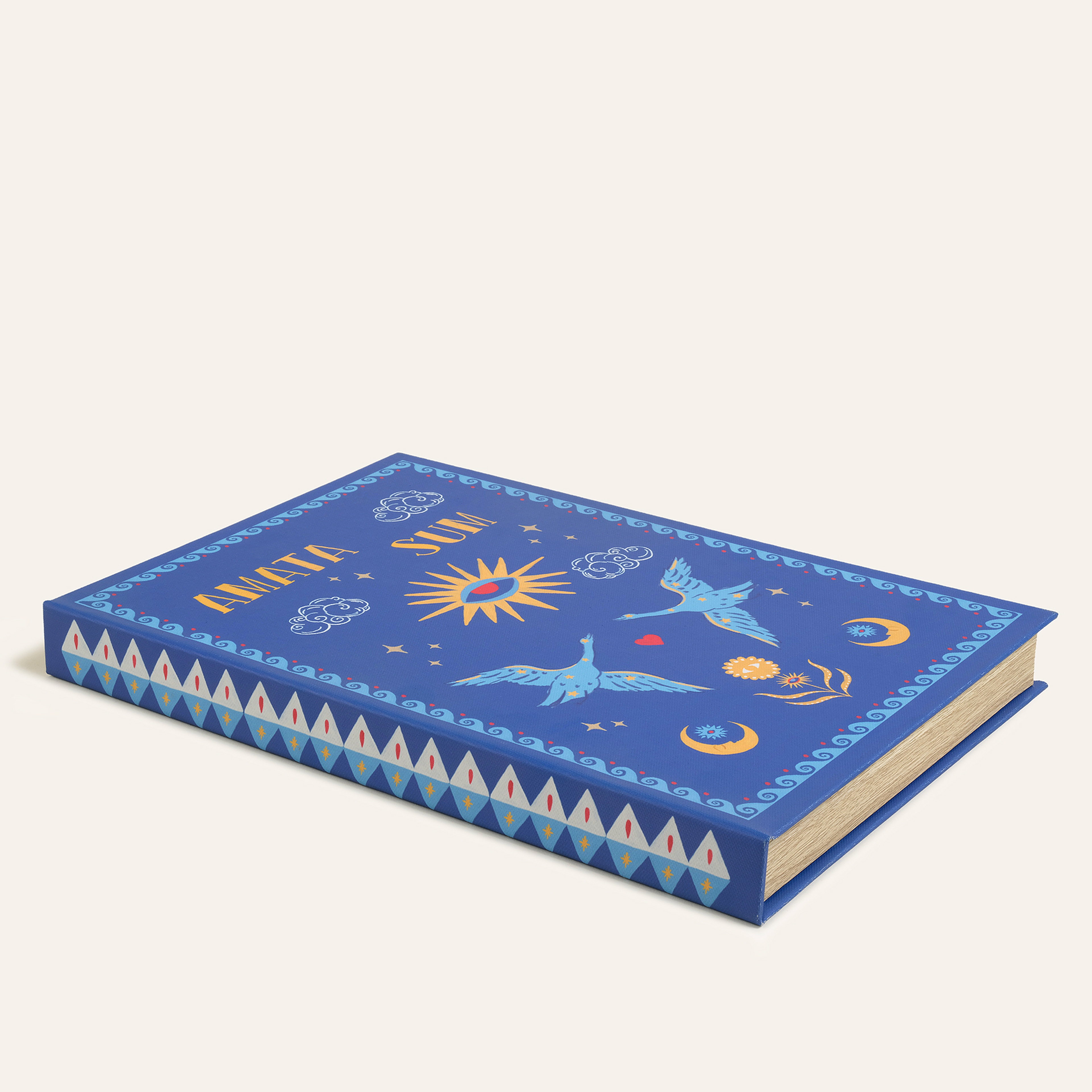 Olbıa Kanvas - Polistren - Kadife Dekoratif Kutu 23x24 Cm Renkli