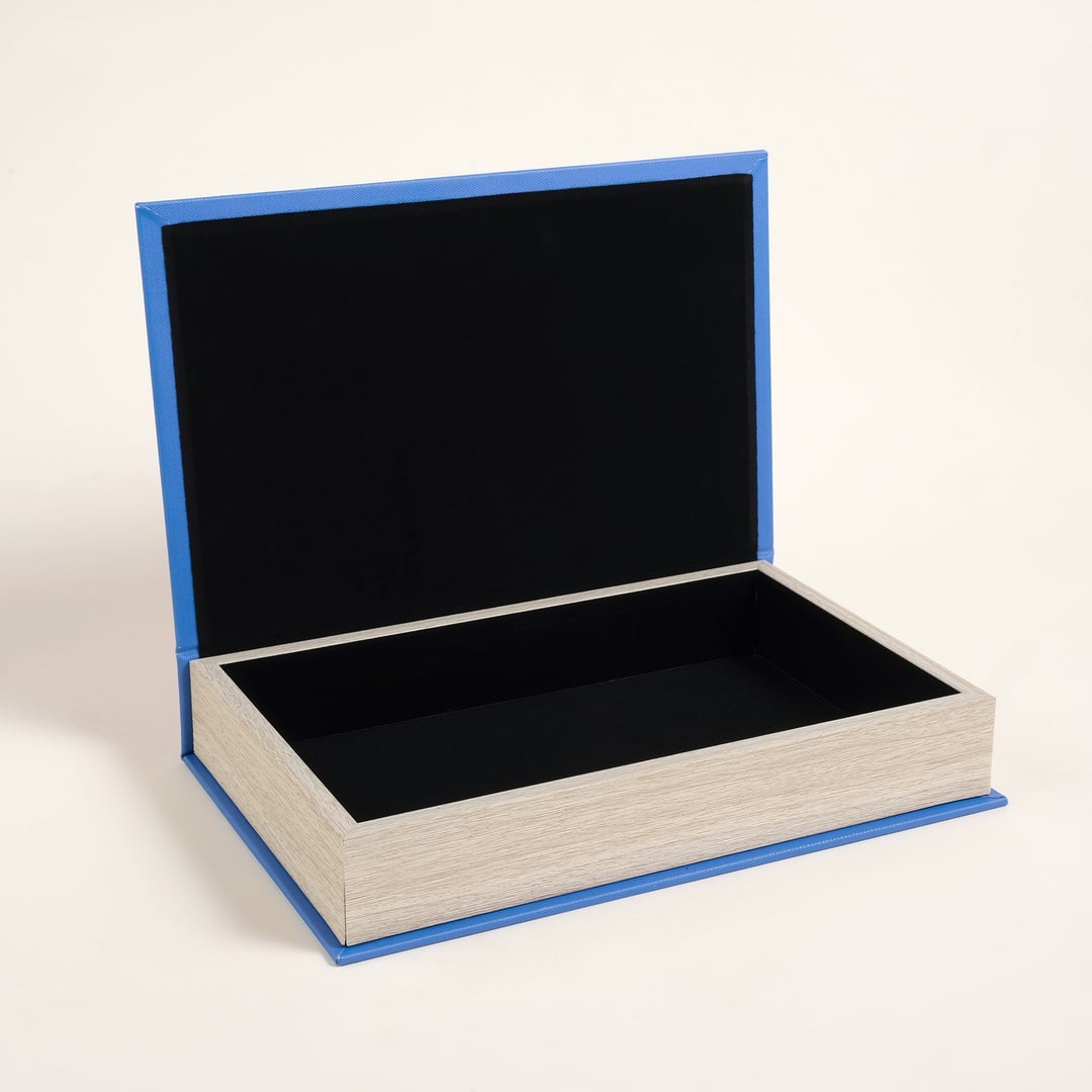 Olbıa Kanvas - Polistren - Kadife Dekoratif Kutu 19x30 Cm Renkli