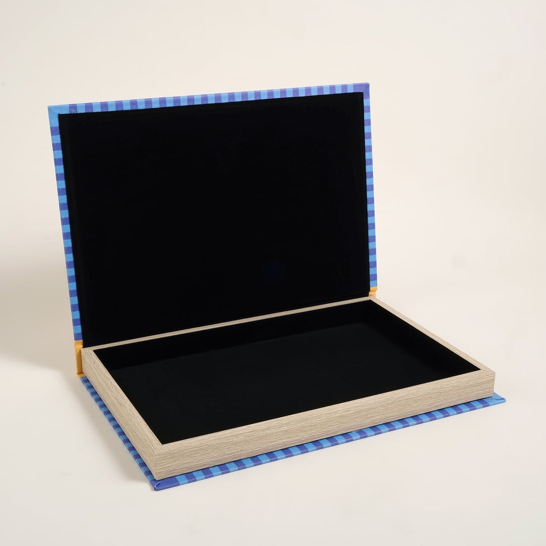 Olbıa Kanvas - Polistren - Kadife Dekoratif Kutu 23x34 Cm Renkli