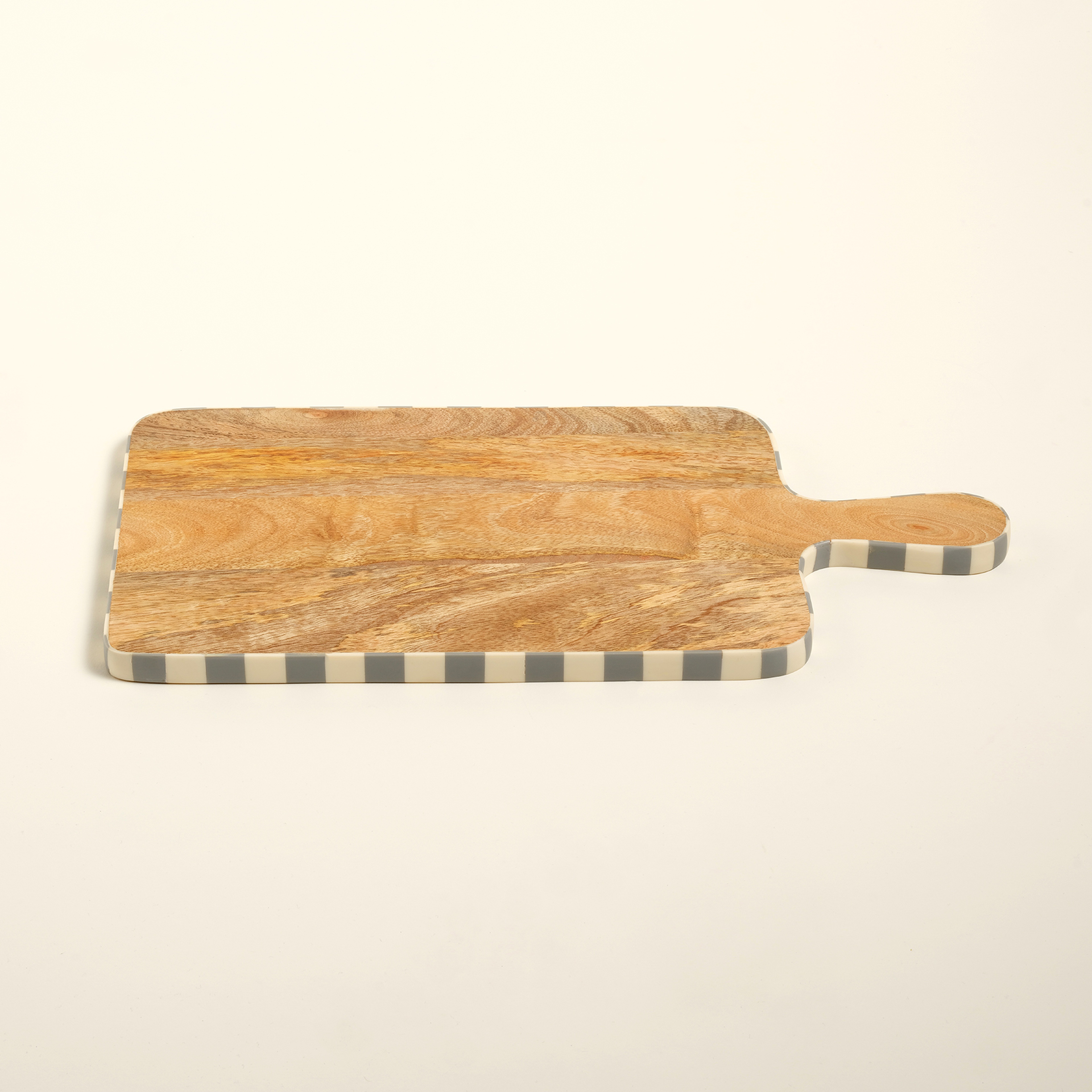 Nohar Mango Ağacı - Reçine Sunum Tahtası 41x22x2 Cm Natural - Grı